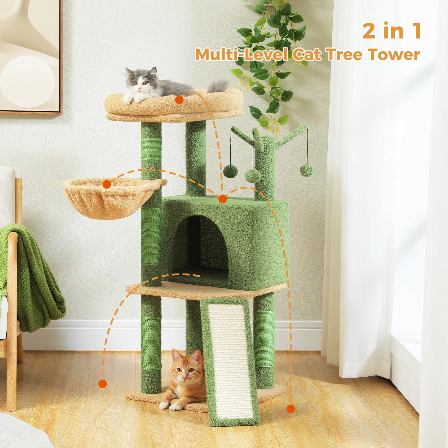 Cactus Cat Tree Multi-Level