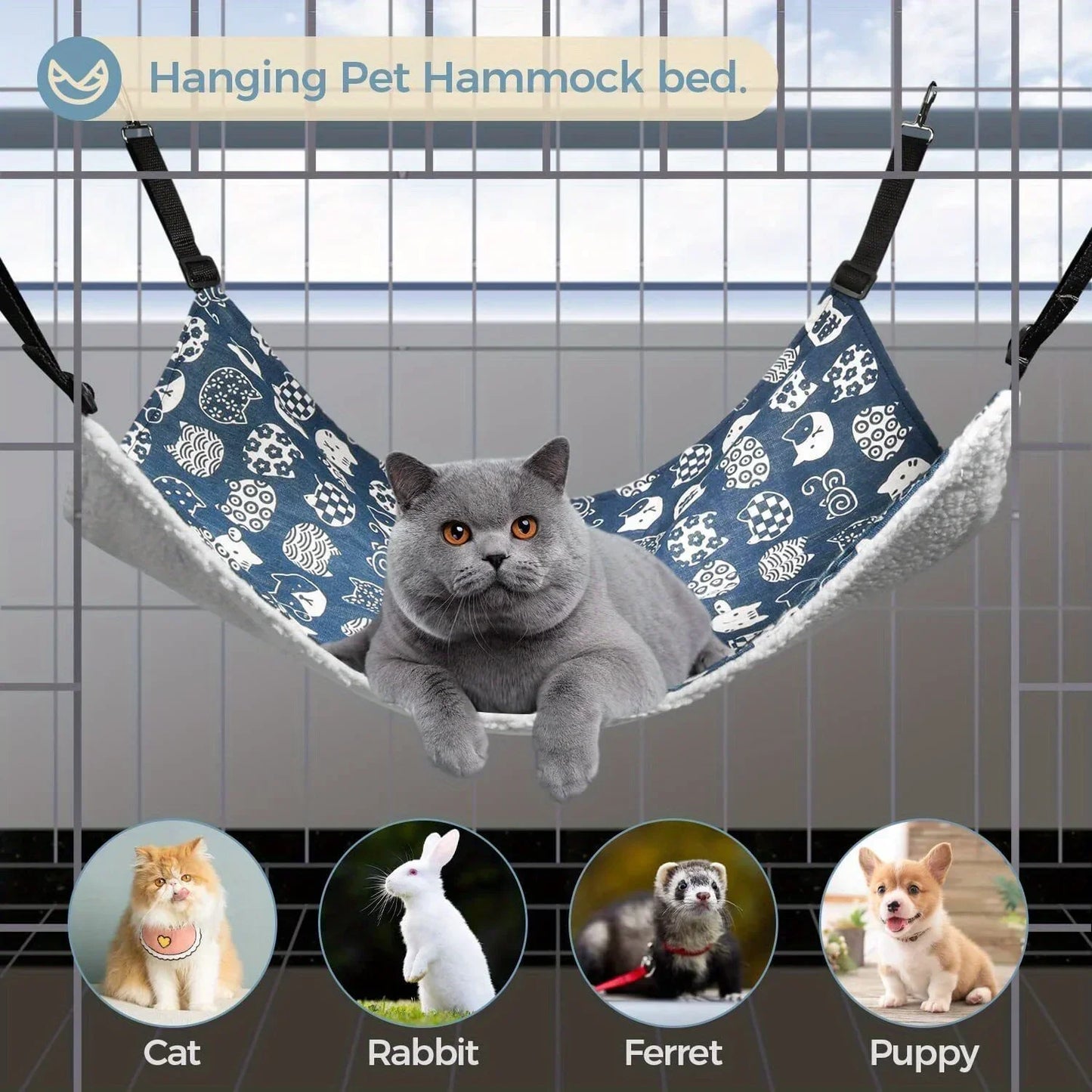2Pcs Pet Hanging Hammock. - We Have the Goodies