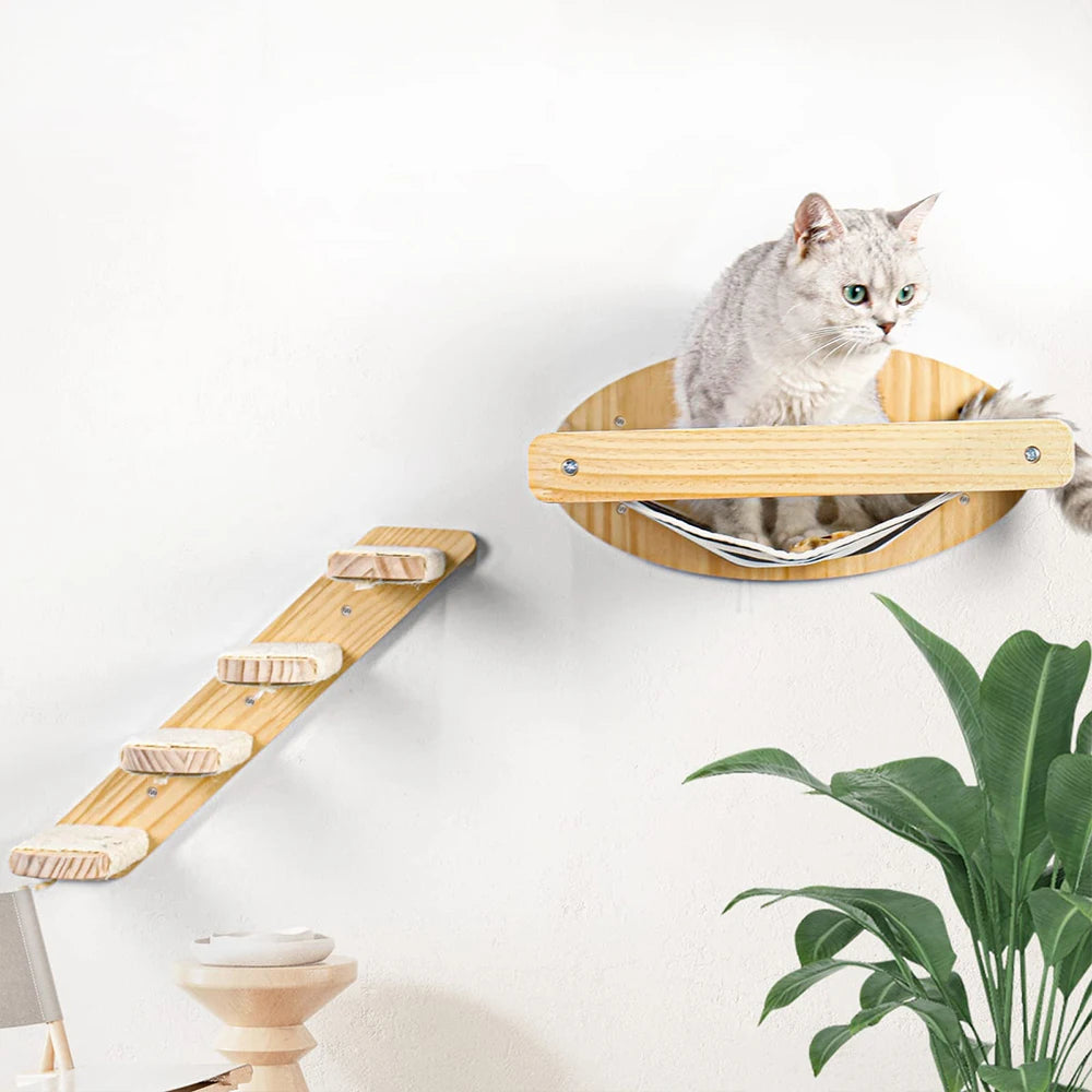 3Pcs Cat Hammock with Four Steps. - We Have the Goodies