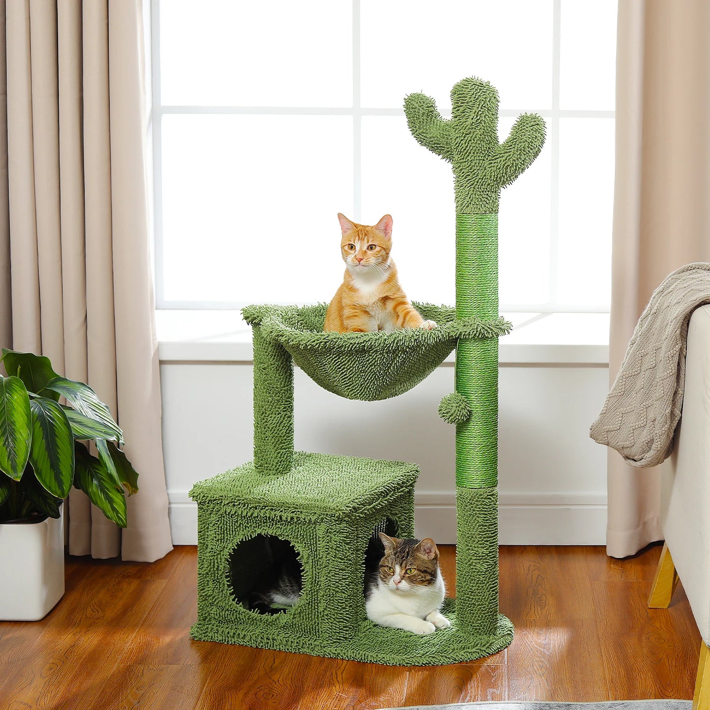 Cactus Cat Tree with Cat Scratching Post