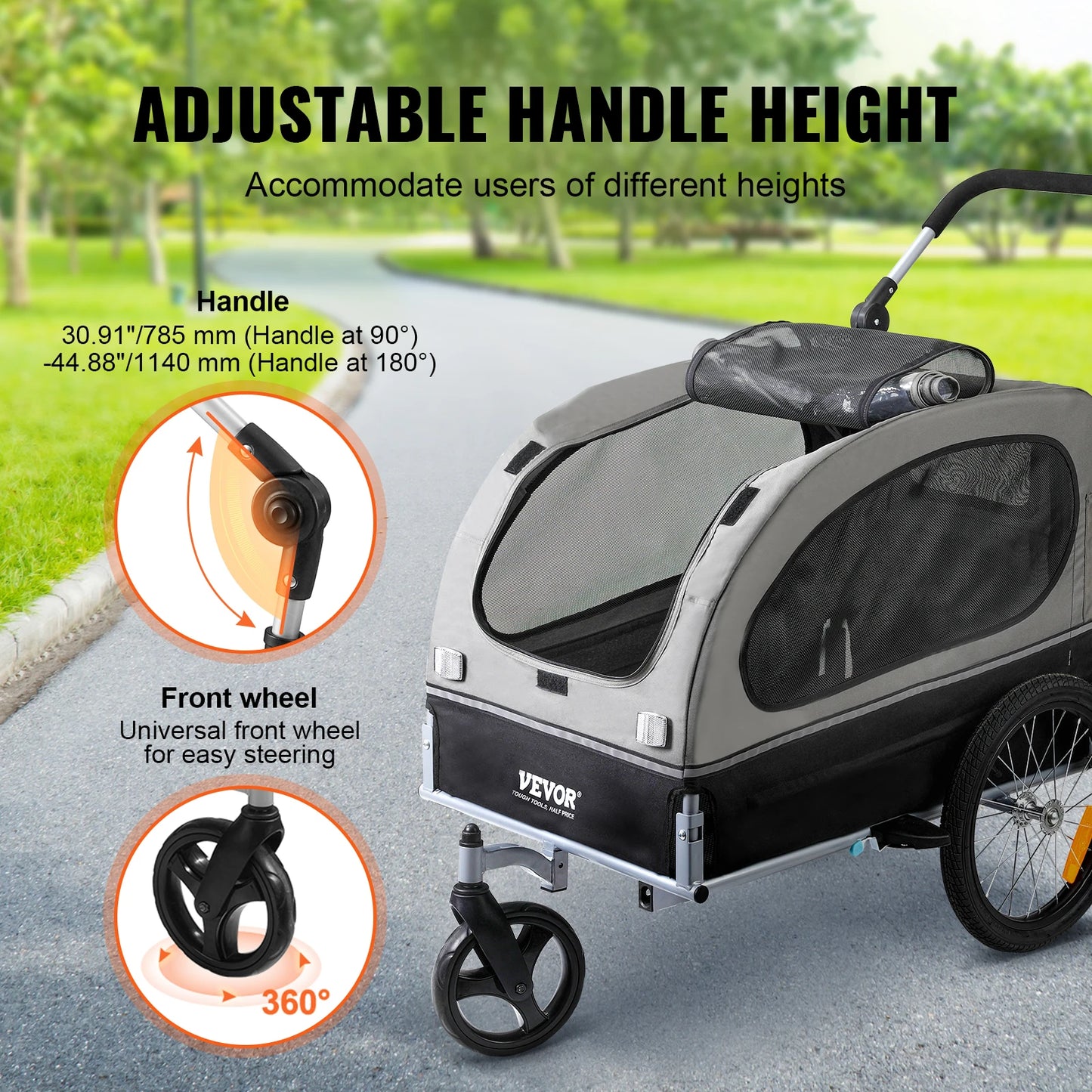 VEVOR 88 lbs Pet Stroller - We Have the Goodies