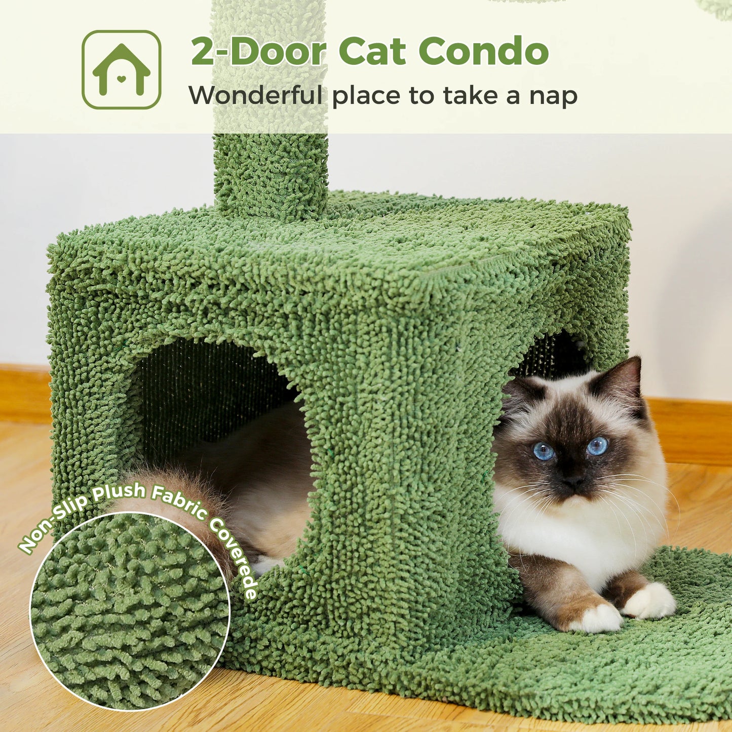 Cactus Cat Tree with Cat Scratching Post