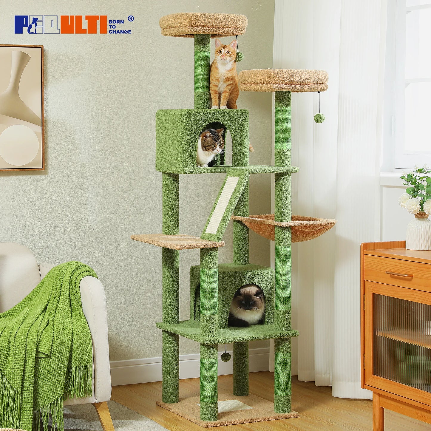 Tall Cat Tree Large Multi-Level