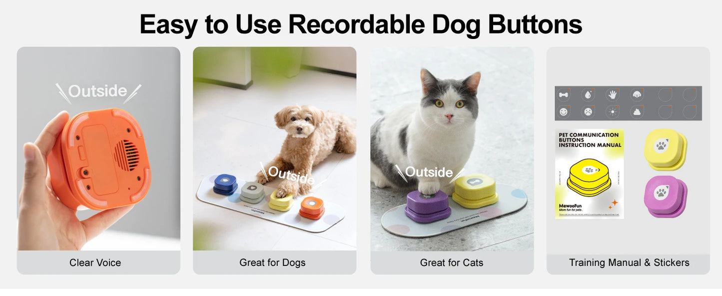 Pet Buttons with Anti-Slip Mat - We Have the Goodies