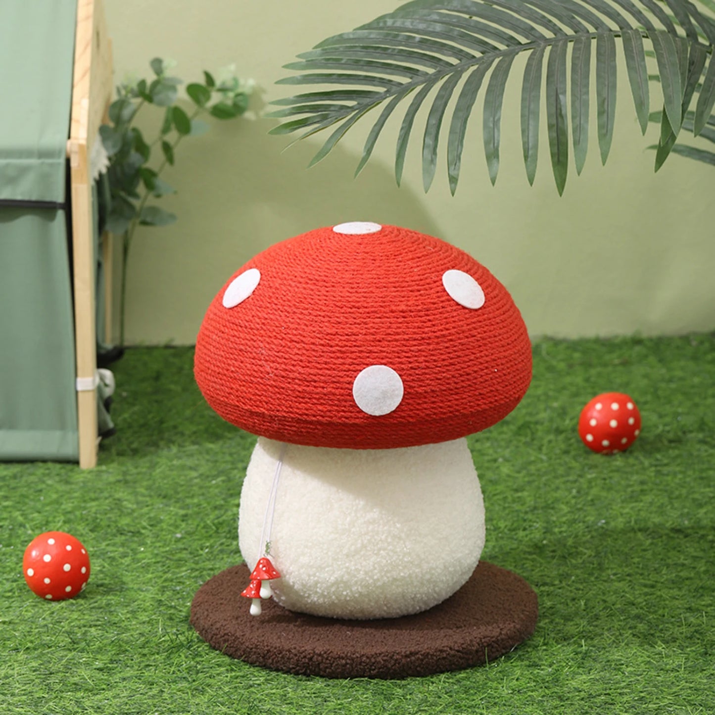 Red Mushroom Scratching Post