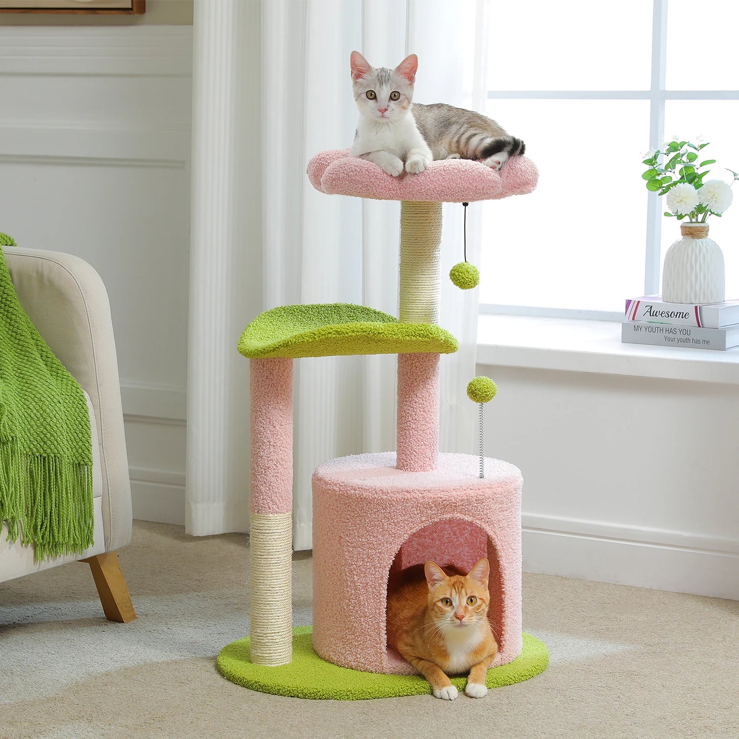Small Cat Tower with Scratching Post