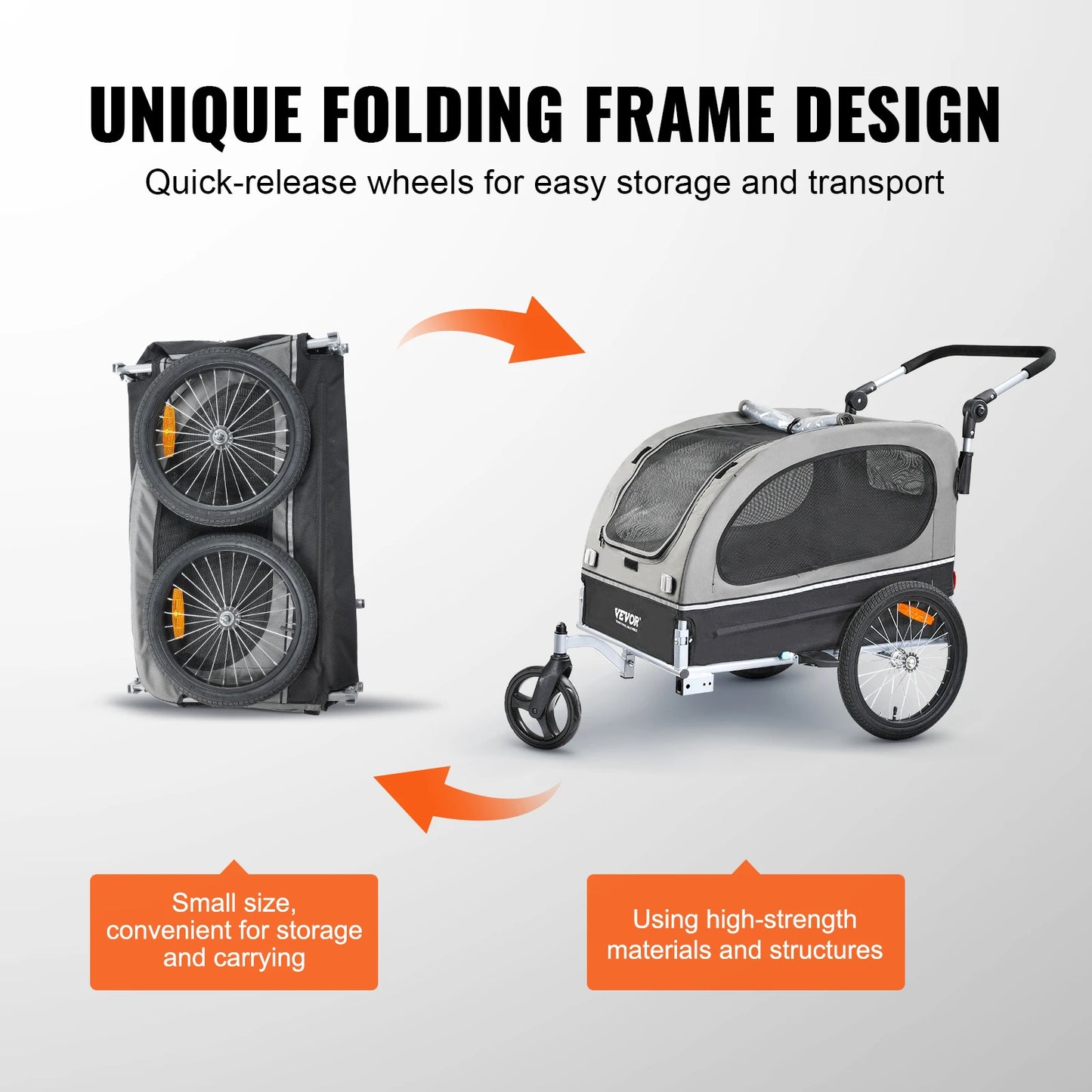 VEVOR 88 lbs Pet Stroller - We Have the Goodies