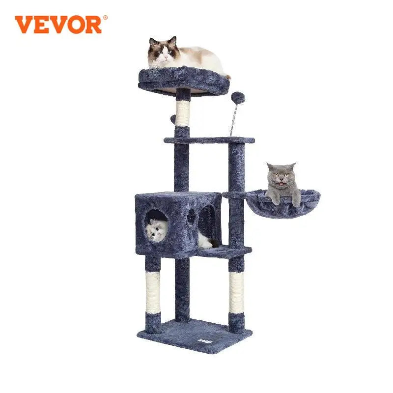 Cat Tree for Indoor Cats Dark Grey
