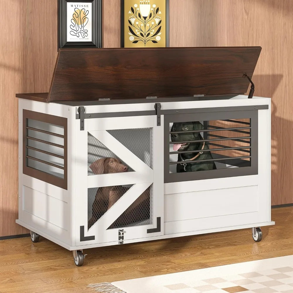 Furniture Dog Kennel with Wheels - We Have the Goodies