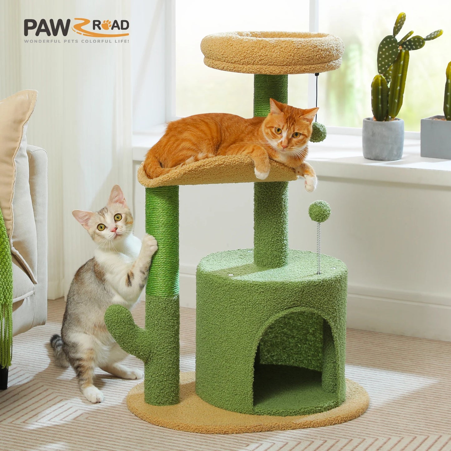 Small Cat Tower with Scratching Post