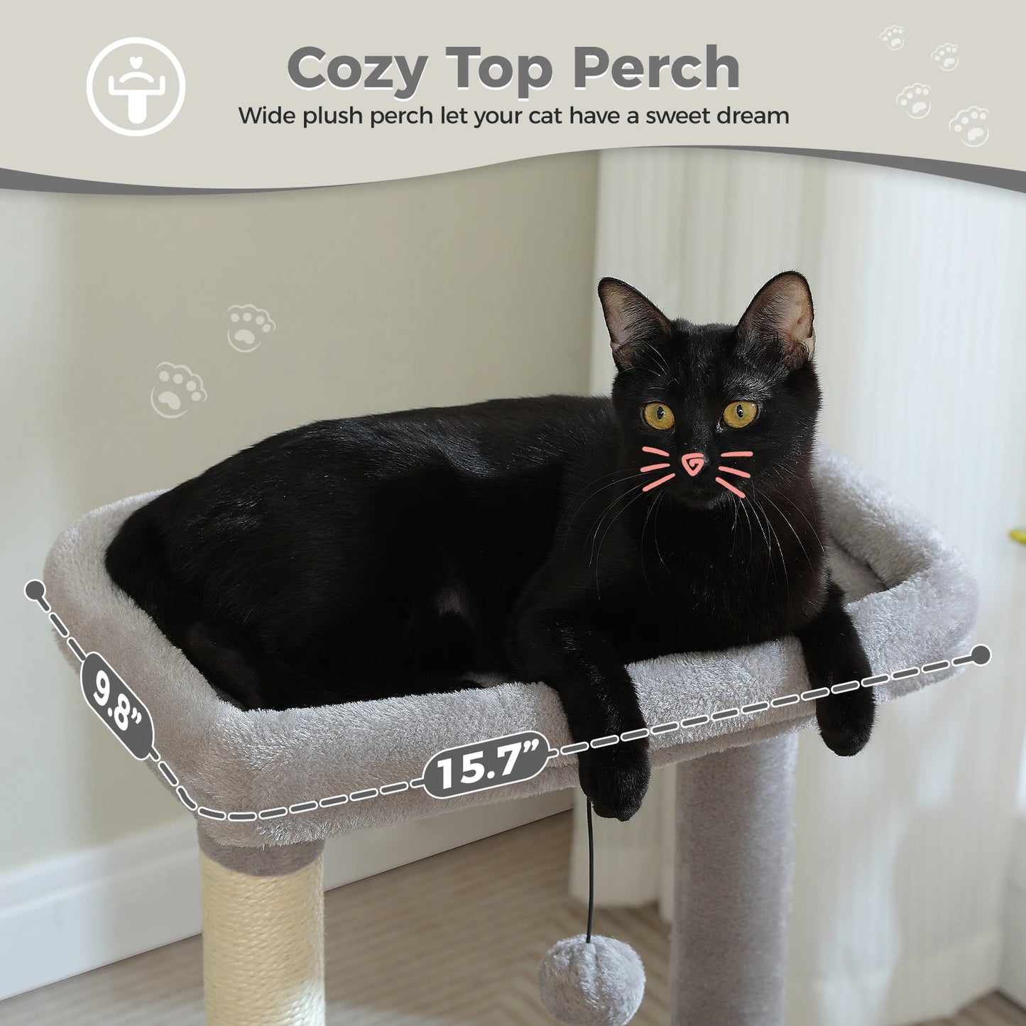 Cat Tree with Deep Hammock