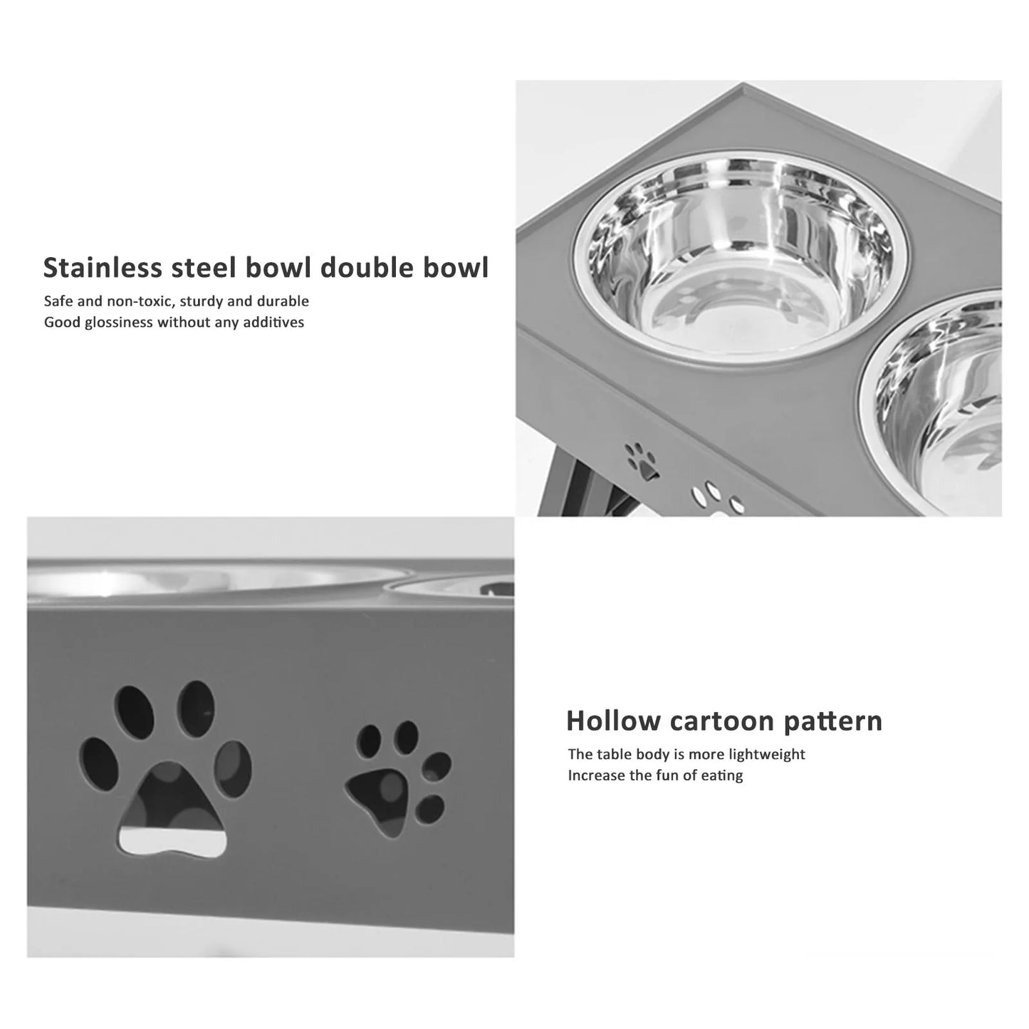 Stainless Steel Elevated Pet Bowls - We Have the Goodies