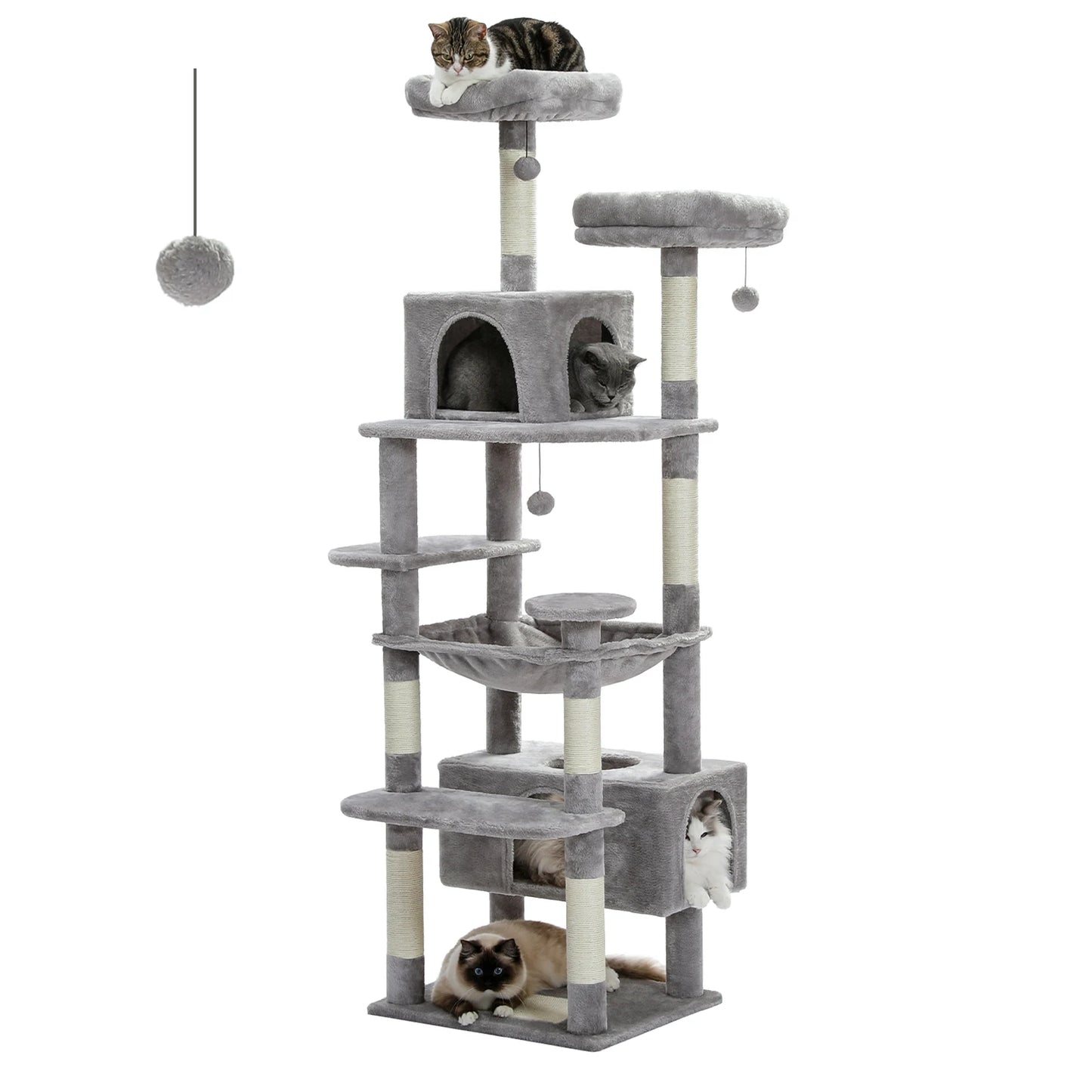 184cm Large Cat Tree With Scratching Posts