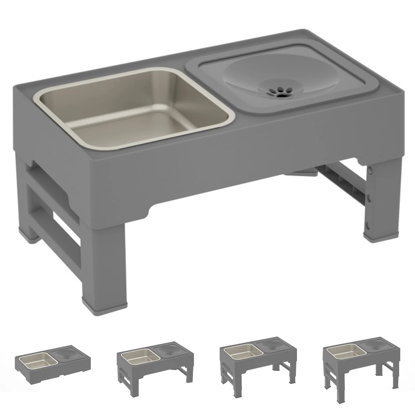 Elevated Dog Food Slow Feeder