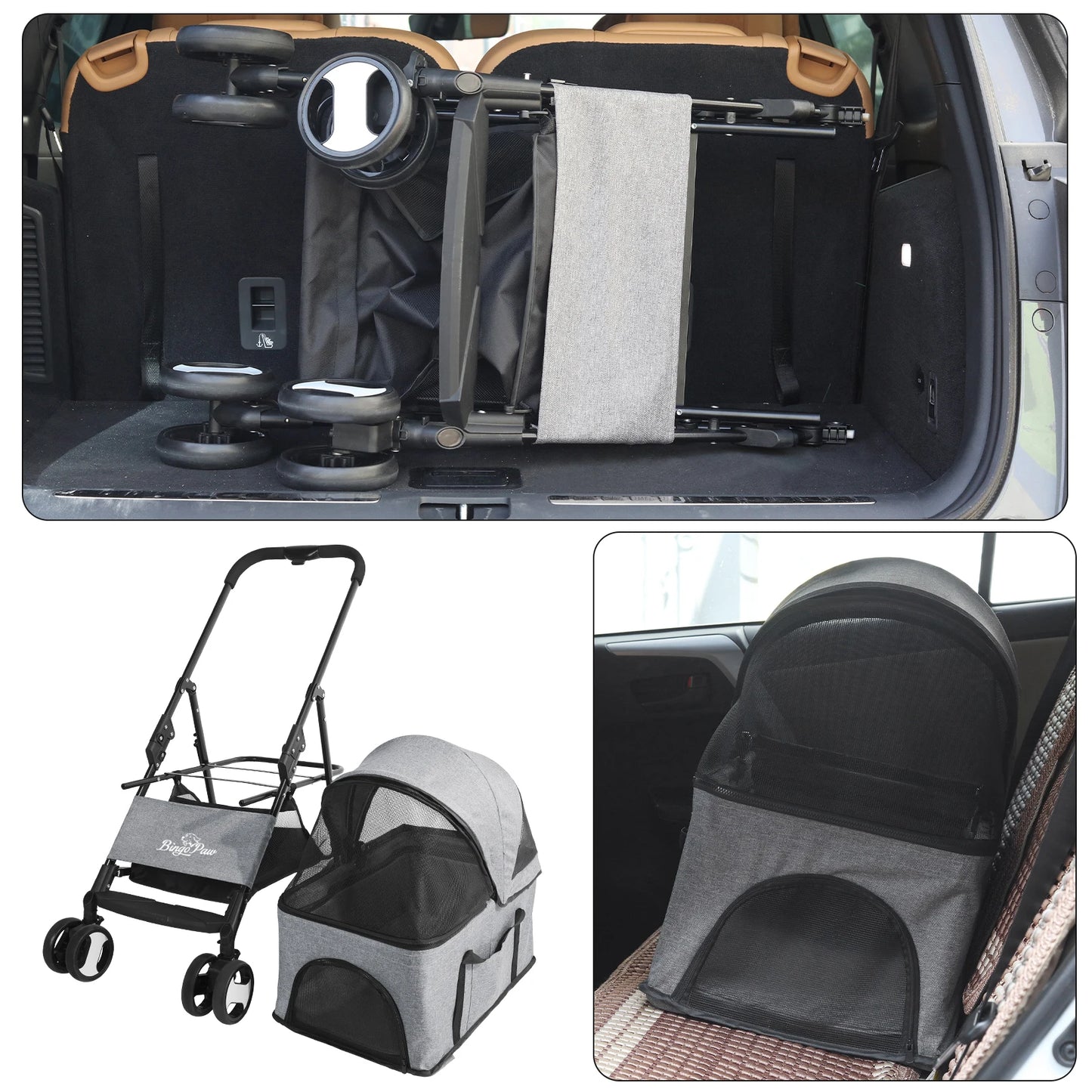 Foldable Pet Stroller - We Have the Goodies
