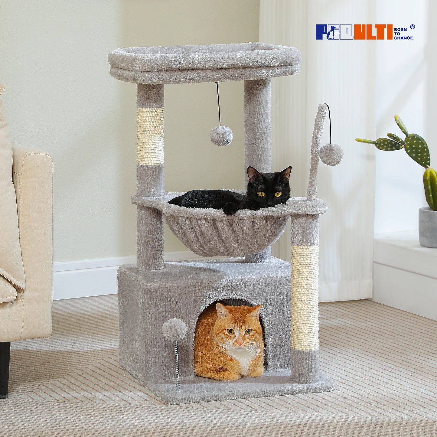 Cat Tree with Deep Hammock
