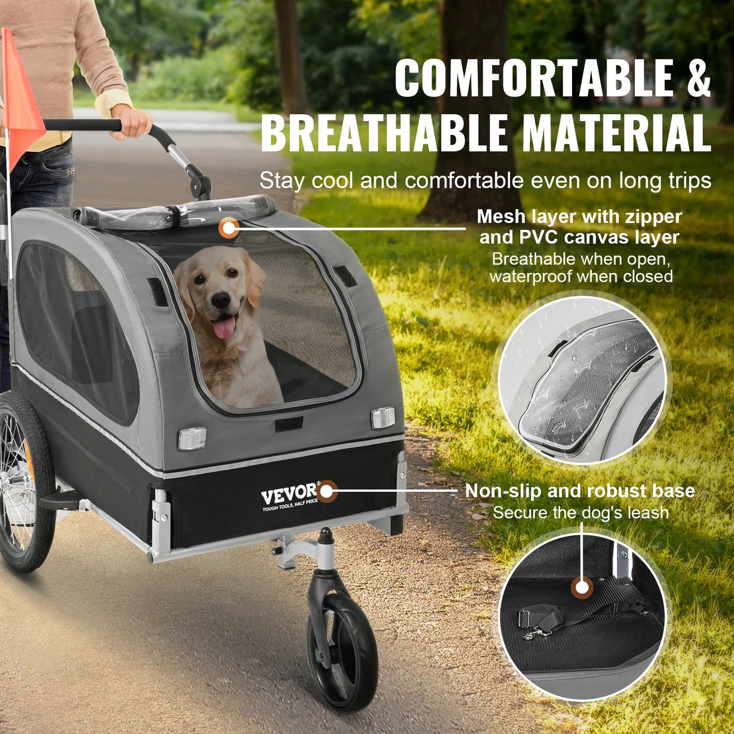VEVOR 88 lbs Pet Stroller - We Have the Goodies