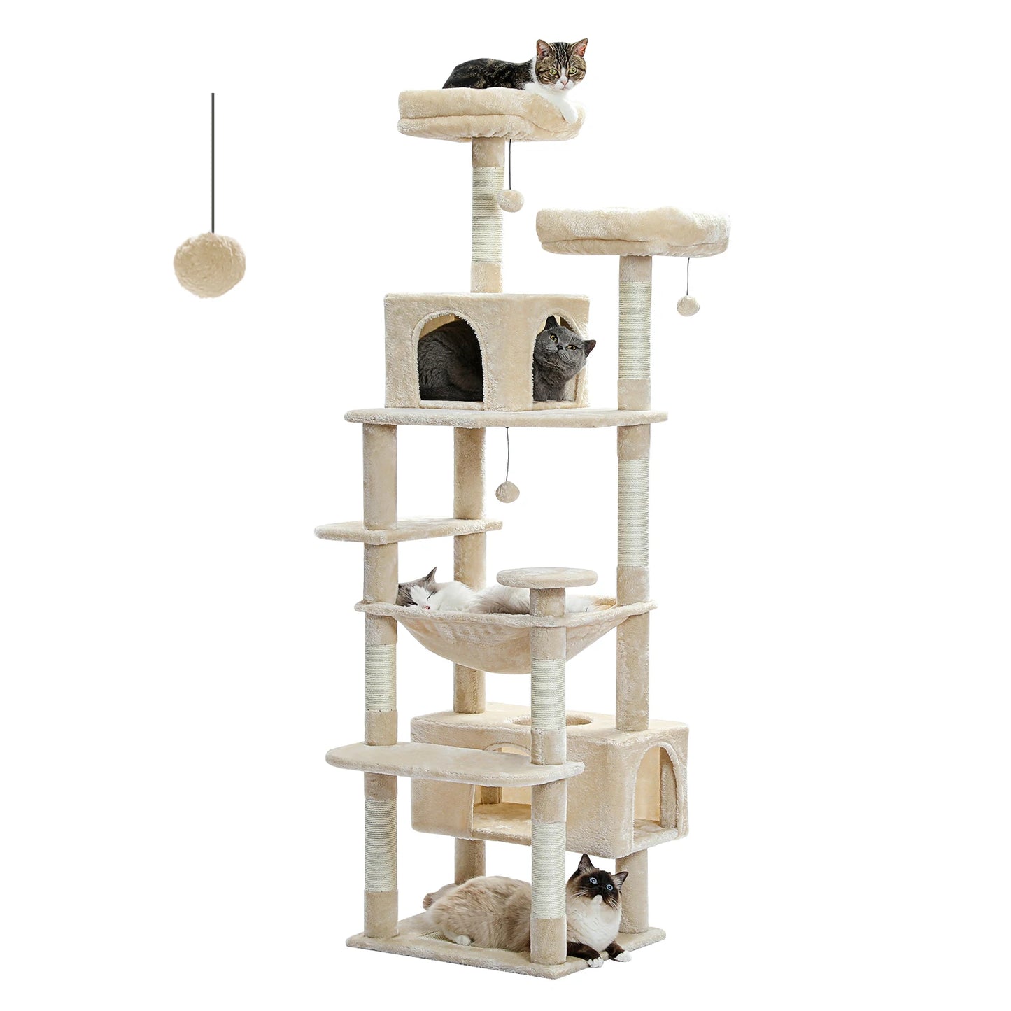 184cm Large Cat Tree With Scratching Posts