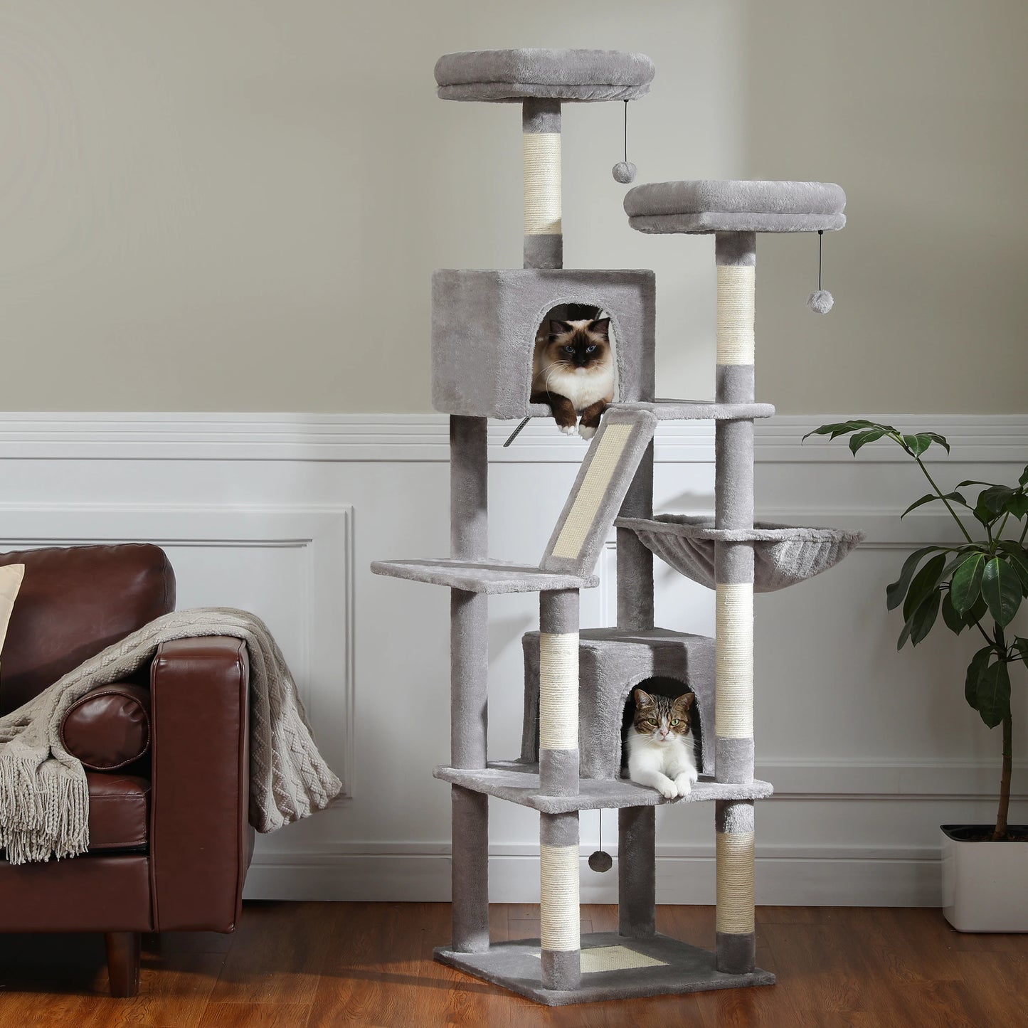 Tall Cat Tree Large Multi-Level