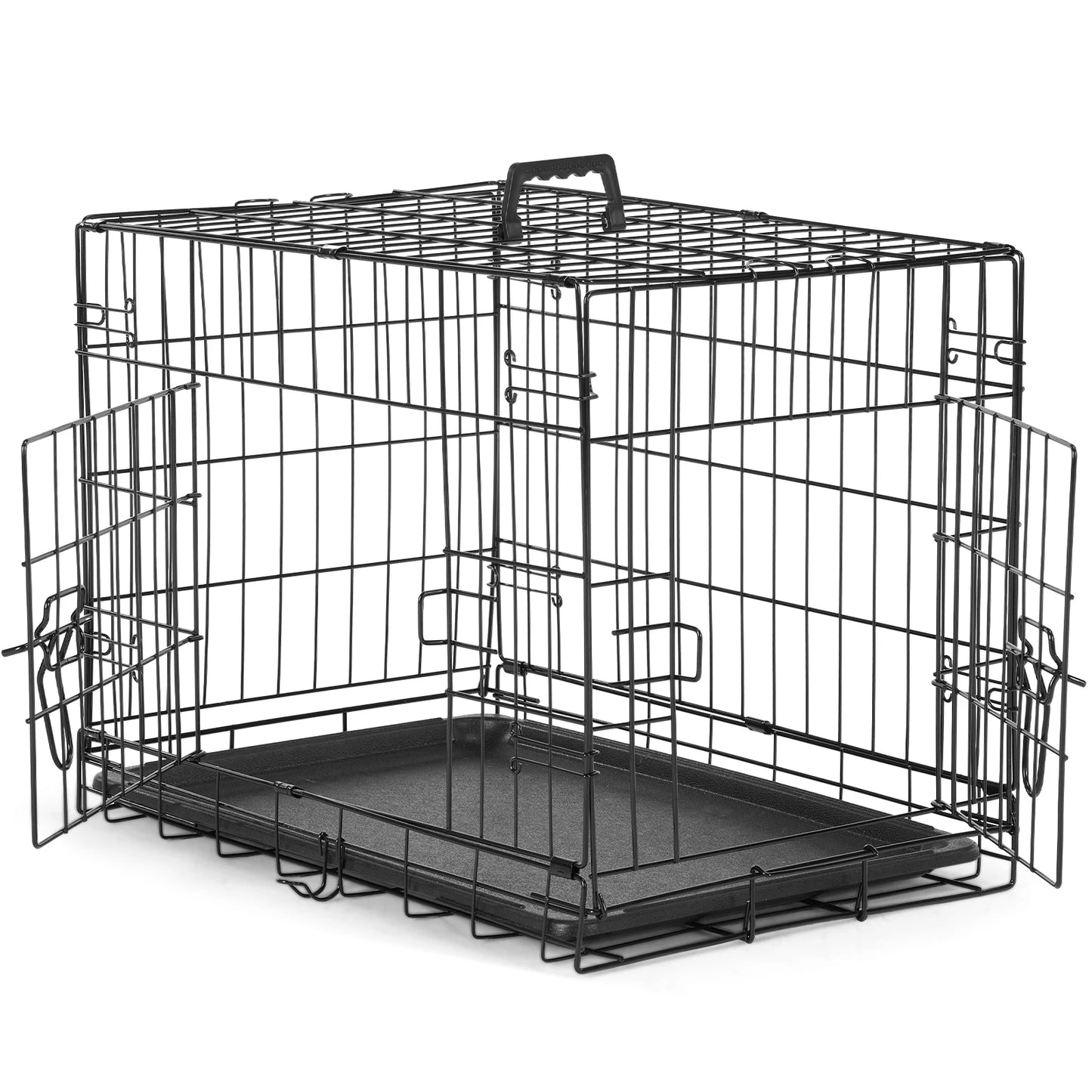 Double Door Folding Dog Cage - We Have the Goodies
