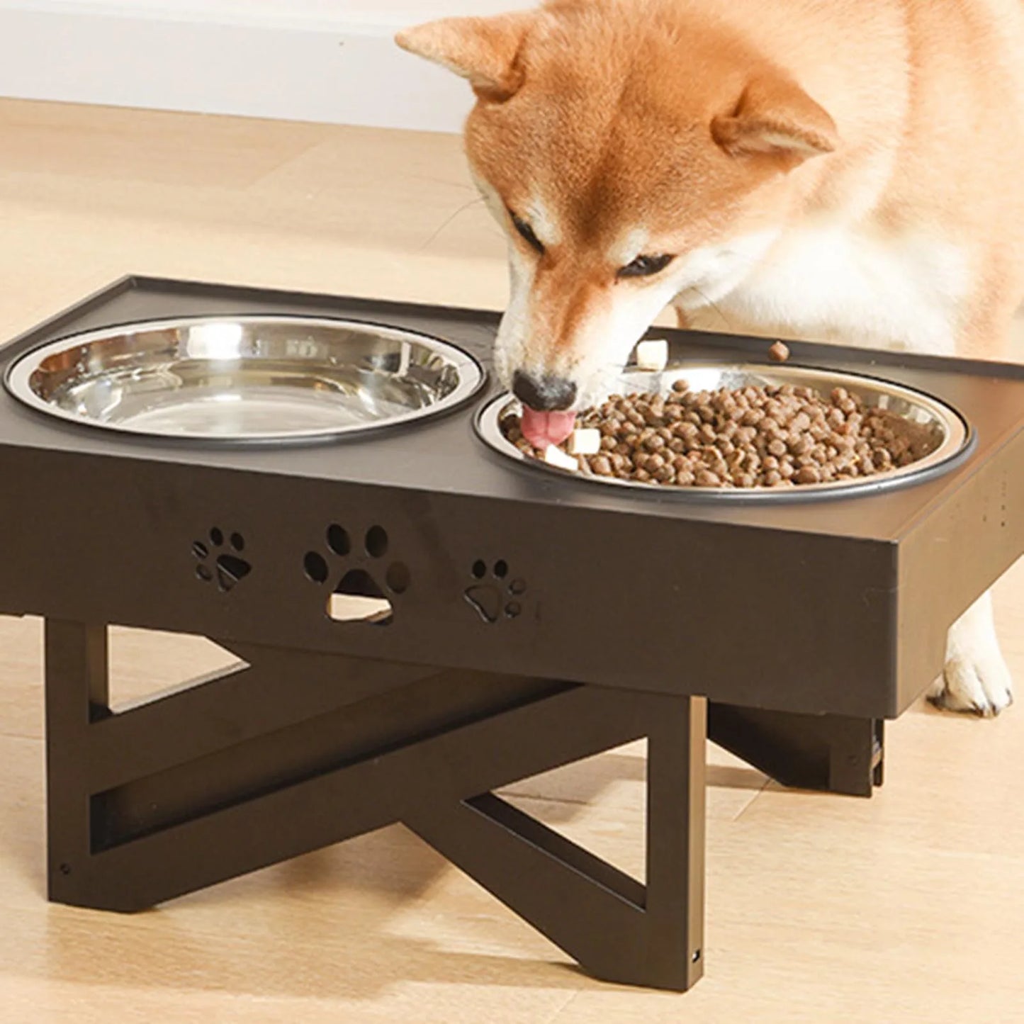 Stainless Steel Elevated Pet Bowls - We Have the Goodies