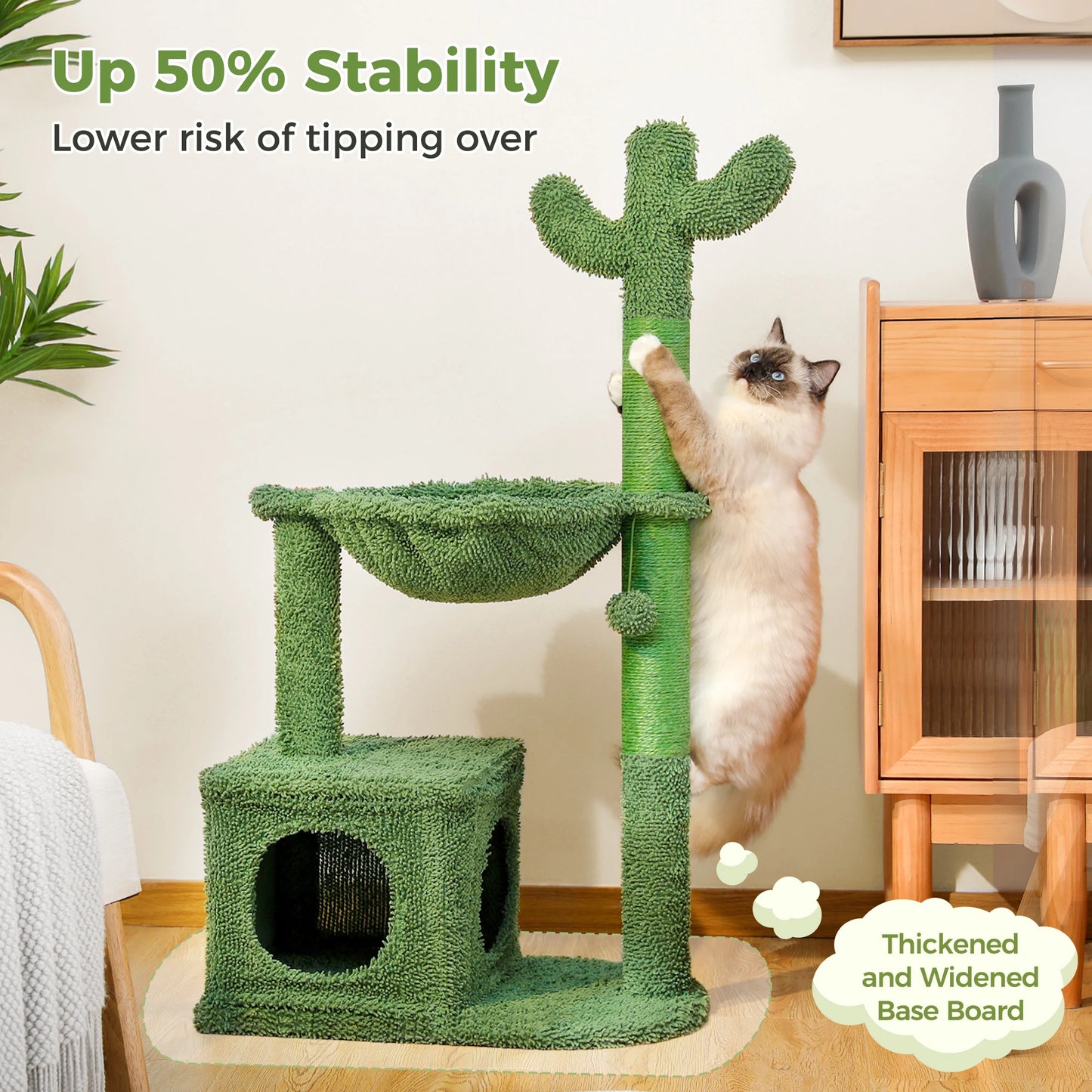 Cactus Cat Tree with Cat Scratching Post