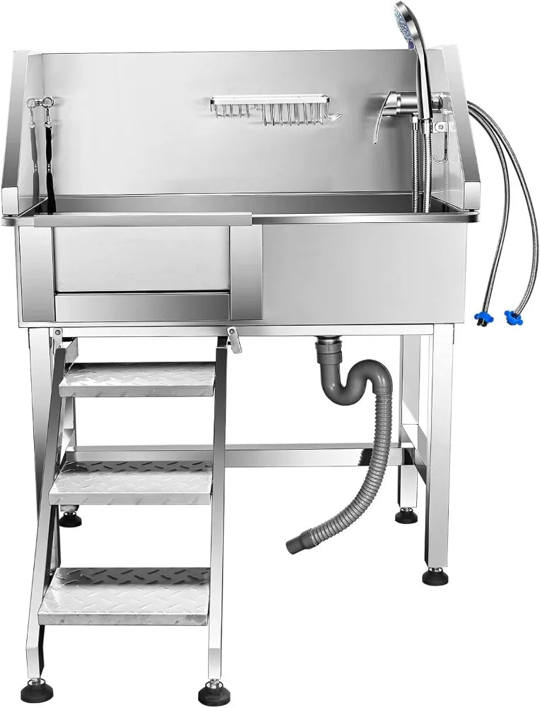 Pet Grooming Tub with Sliding Door - We Have the Goodies
