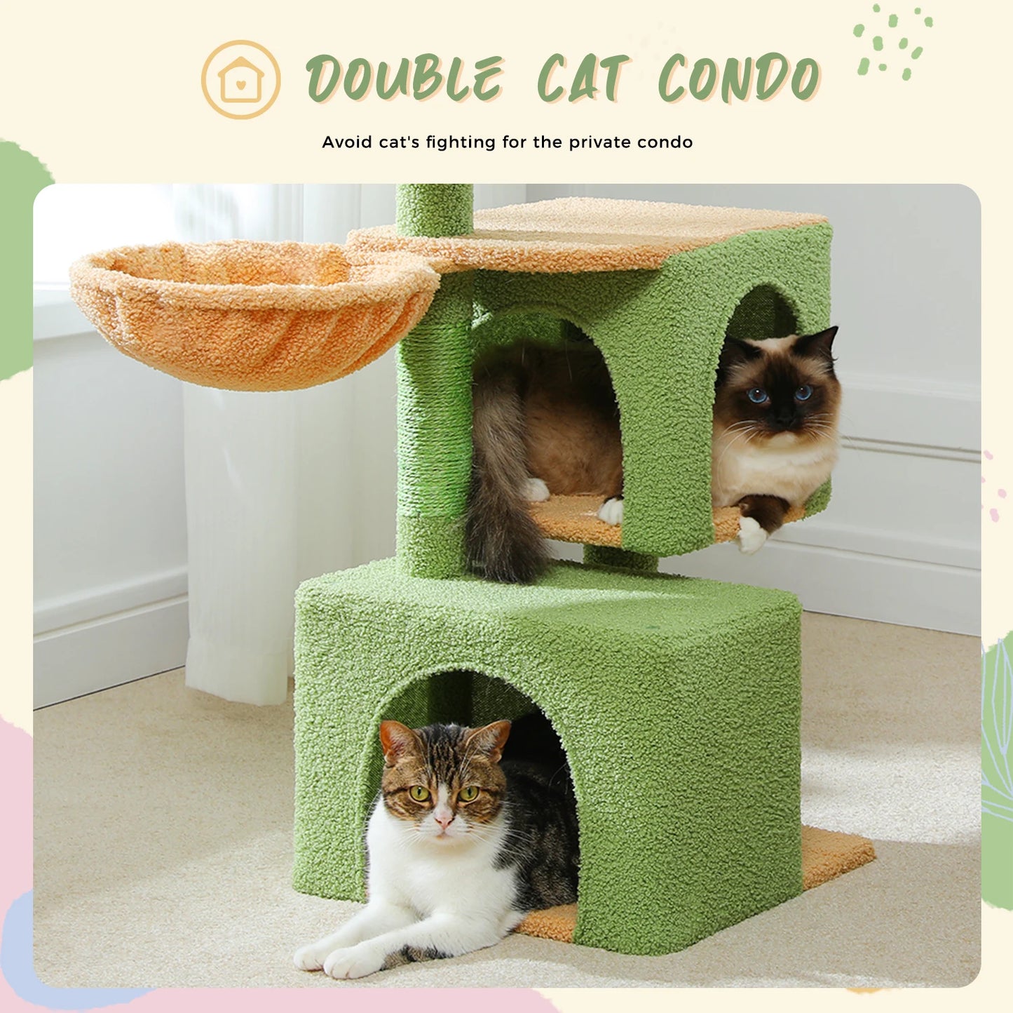 Multi-Level Cat Tree with Scratching Post