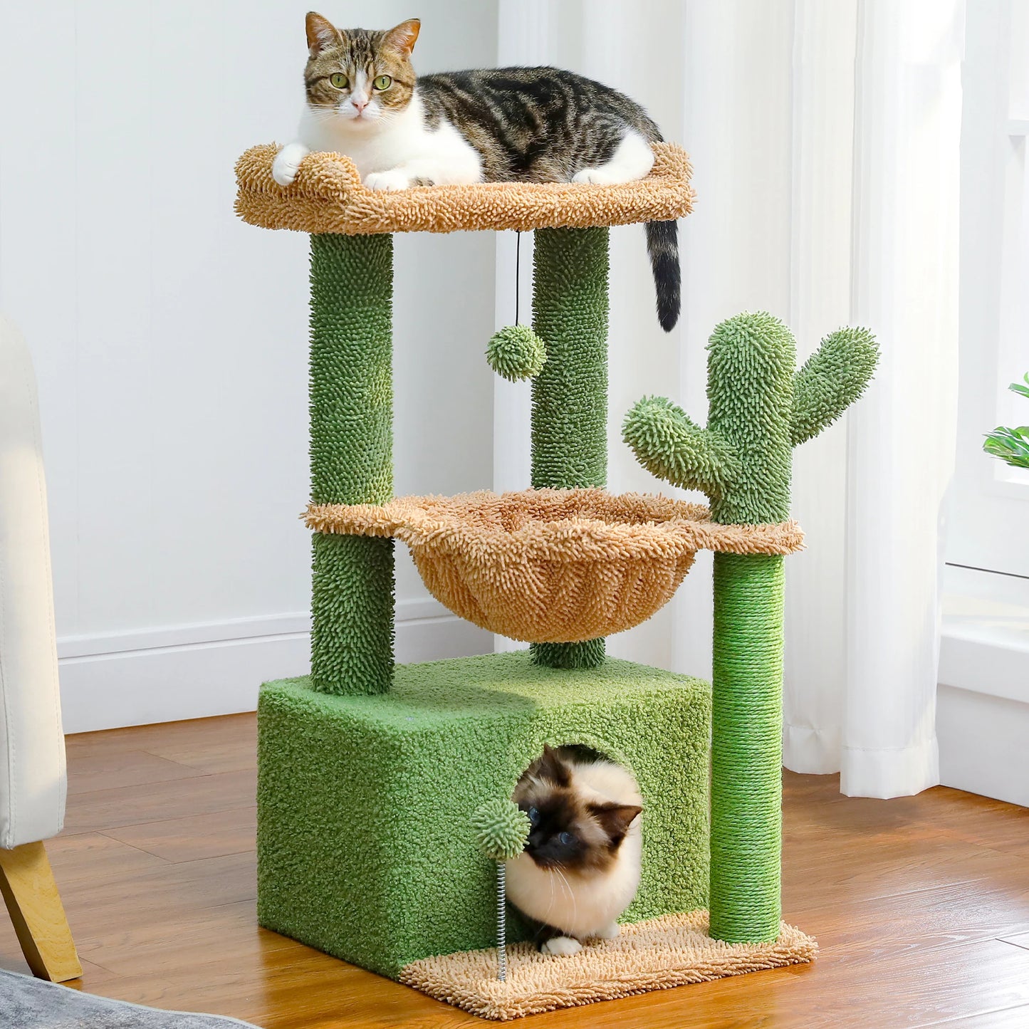 Cat Tree with Deep Hammock