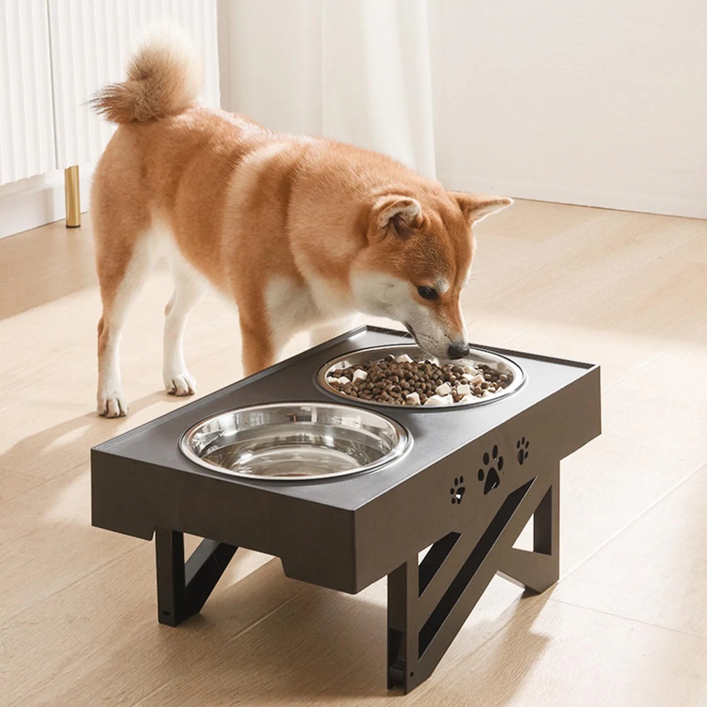 Stainless Steel Elevated Pet Bowls - We Have the Goodies