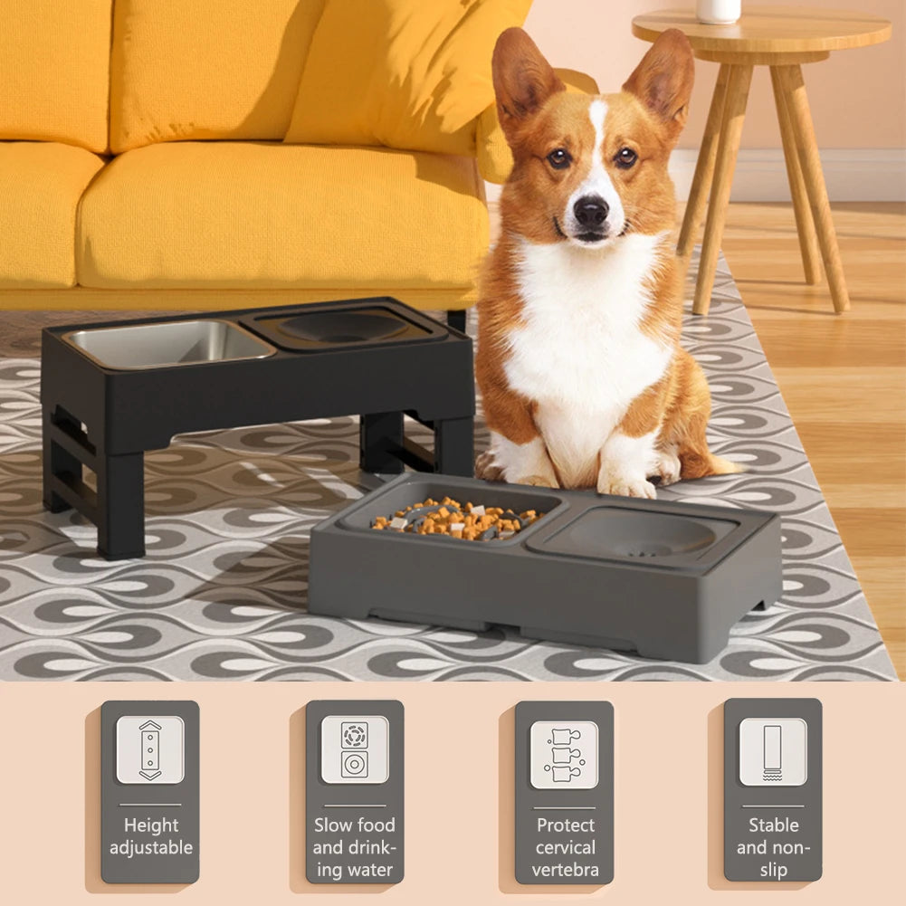 Elevated Dog Food Slow Feeder