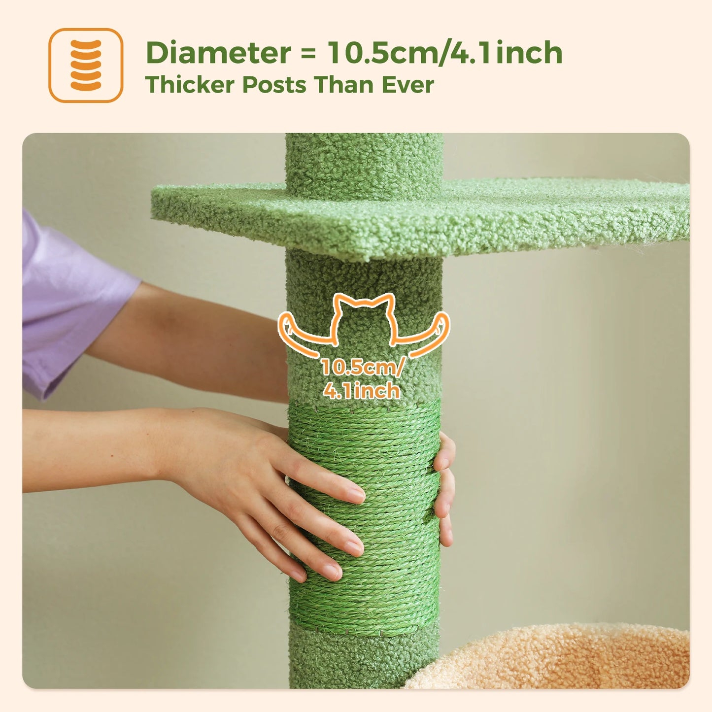 Adjustable Height Cactus Cat Tree