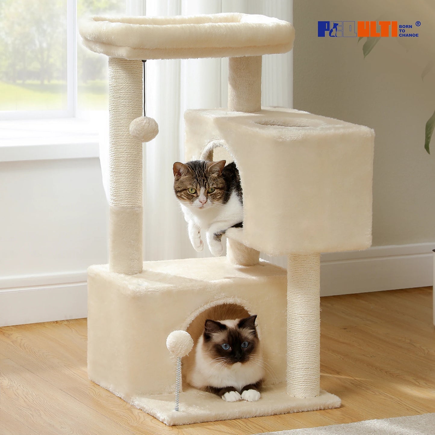 Cat Tree with Detachable Top Perch