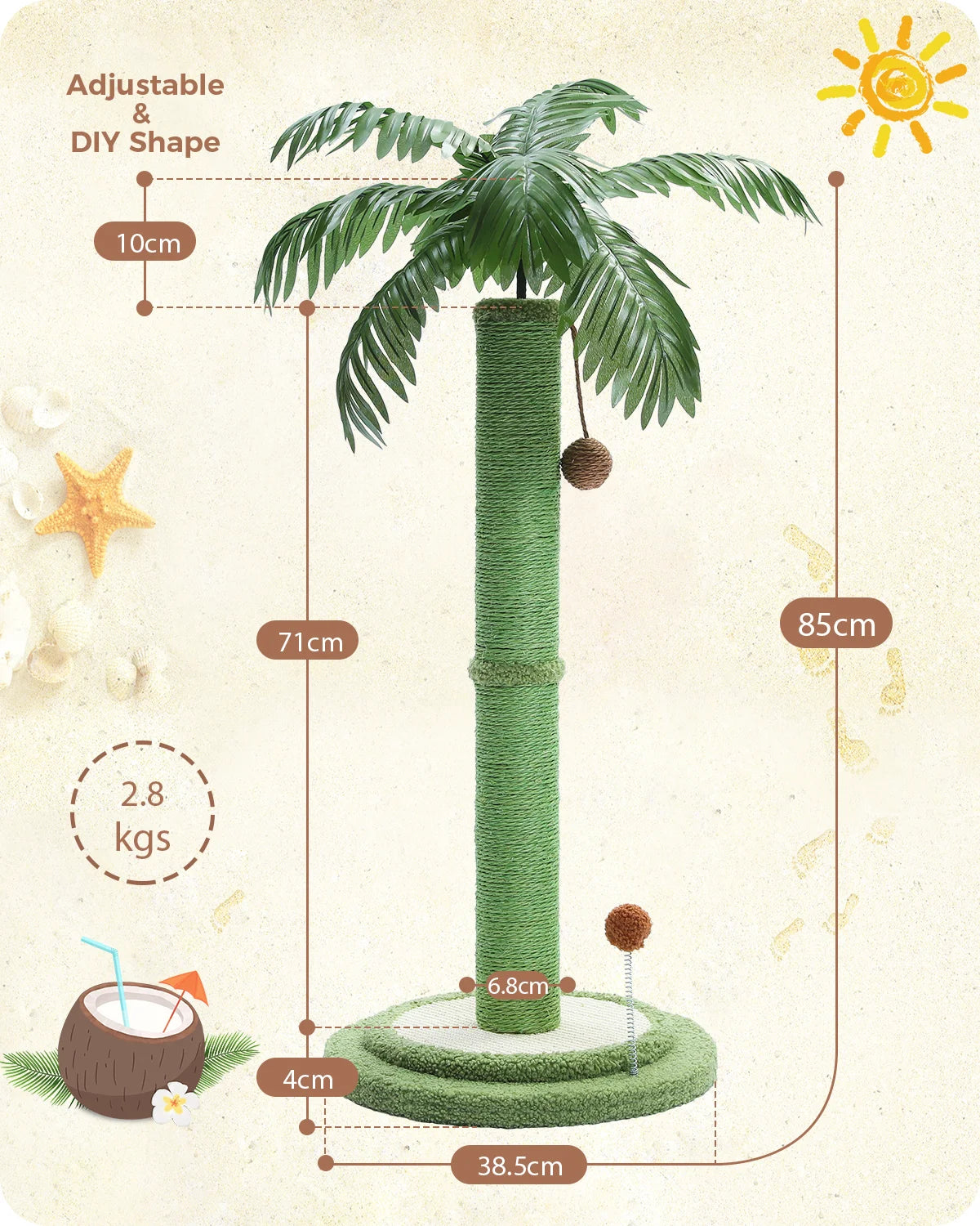 Palm tree Cat Scratching Post