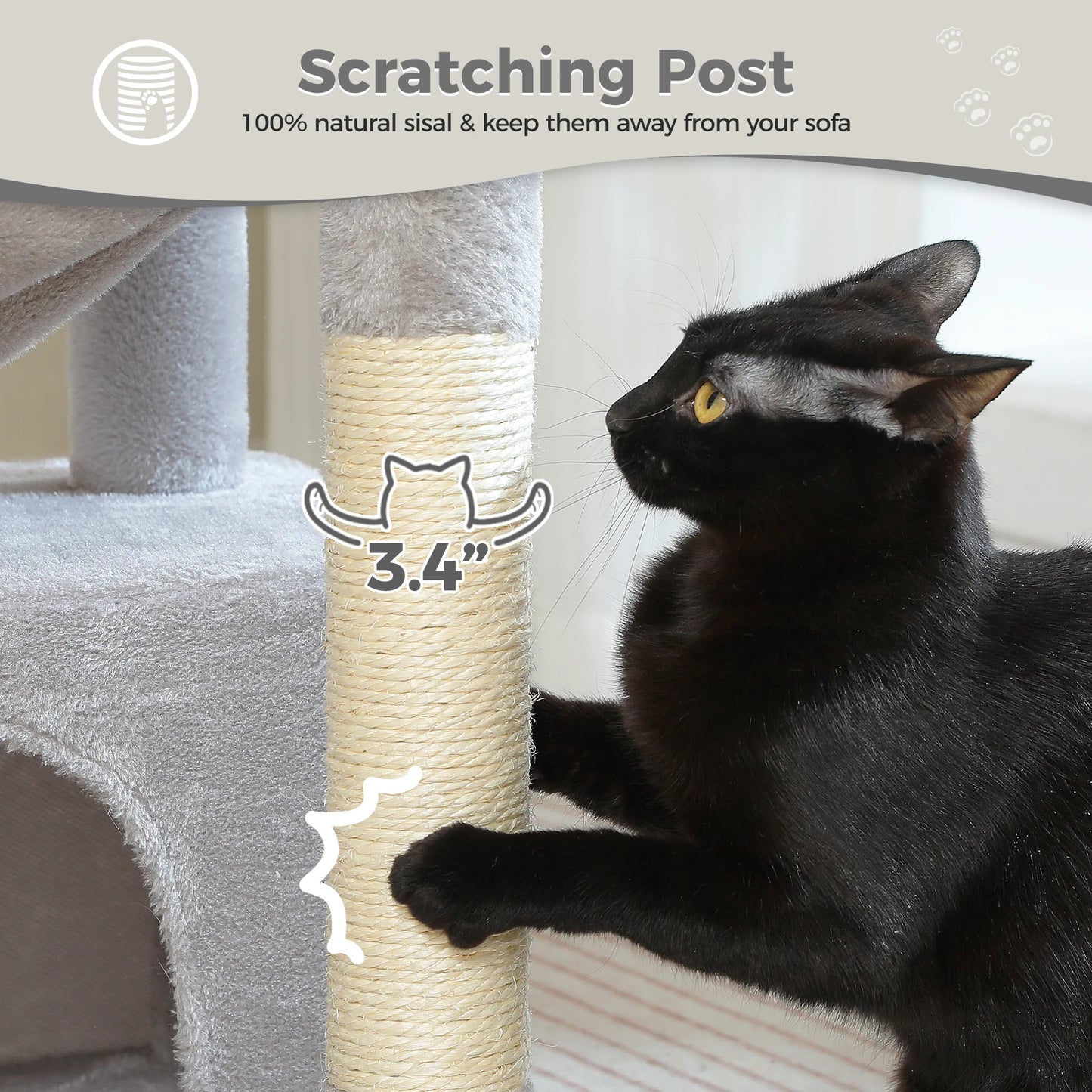 Cat Tree with Deep Hammock
