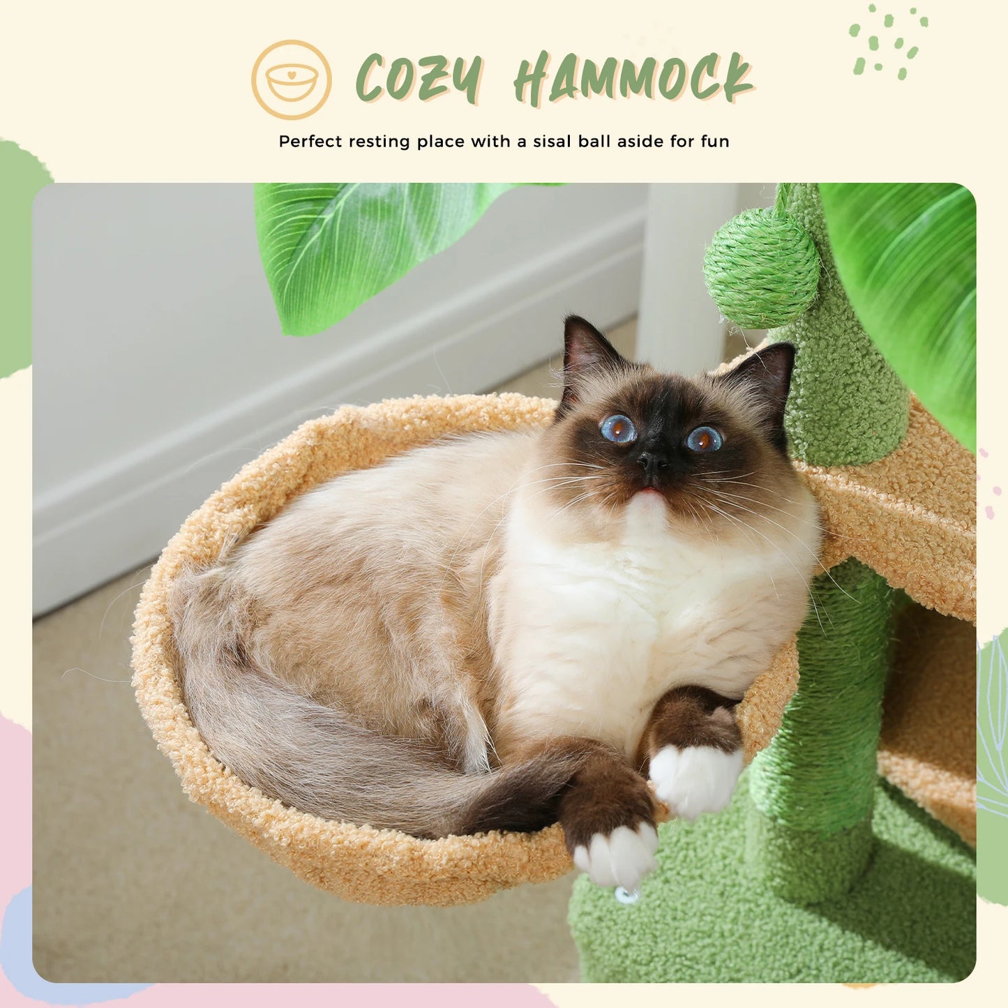 Multi-Level Cat Tree with Scratching Post