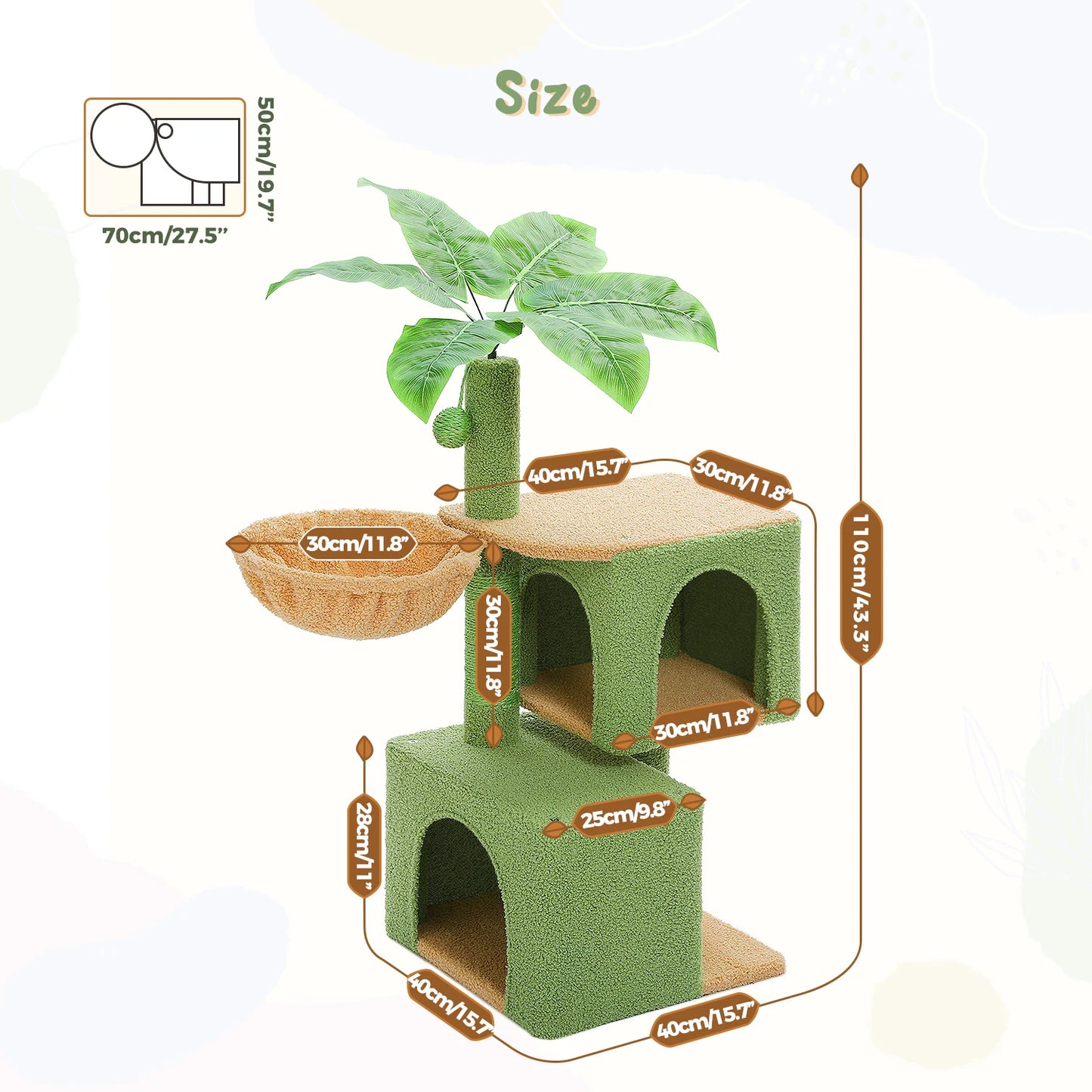 Multi-Level Cat Tree with Scratching Post