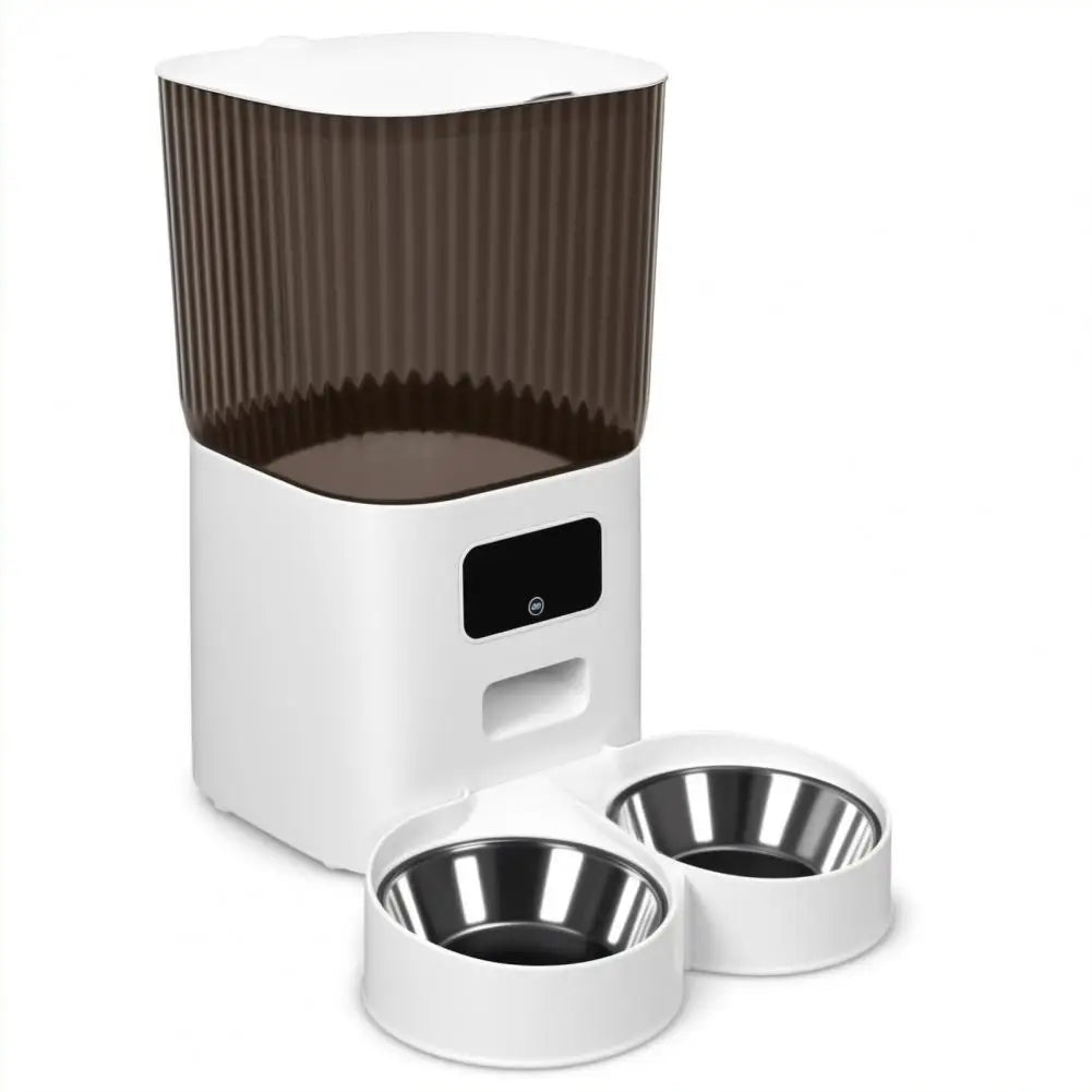 Smart Pet Feeder with Dual Bowls,
