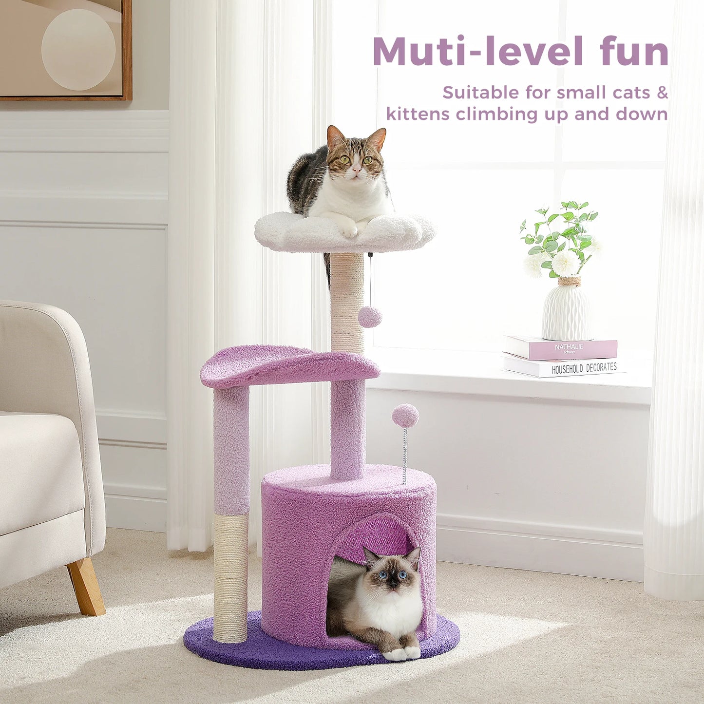 Small Cat Tower with Scratching Post