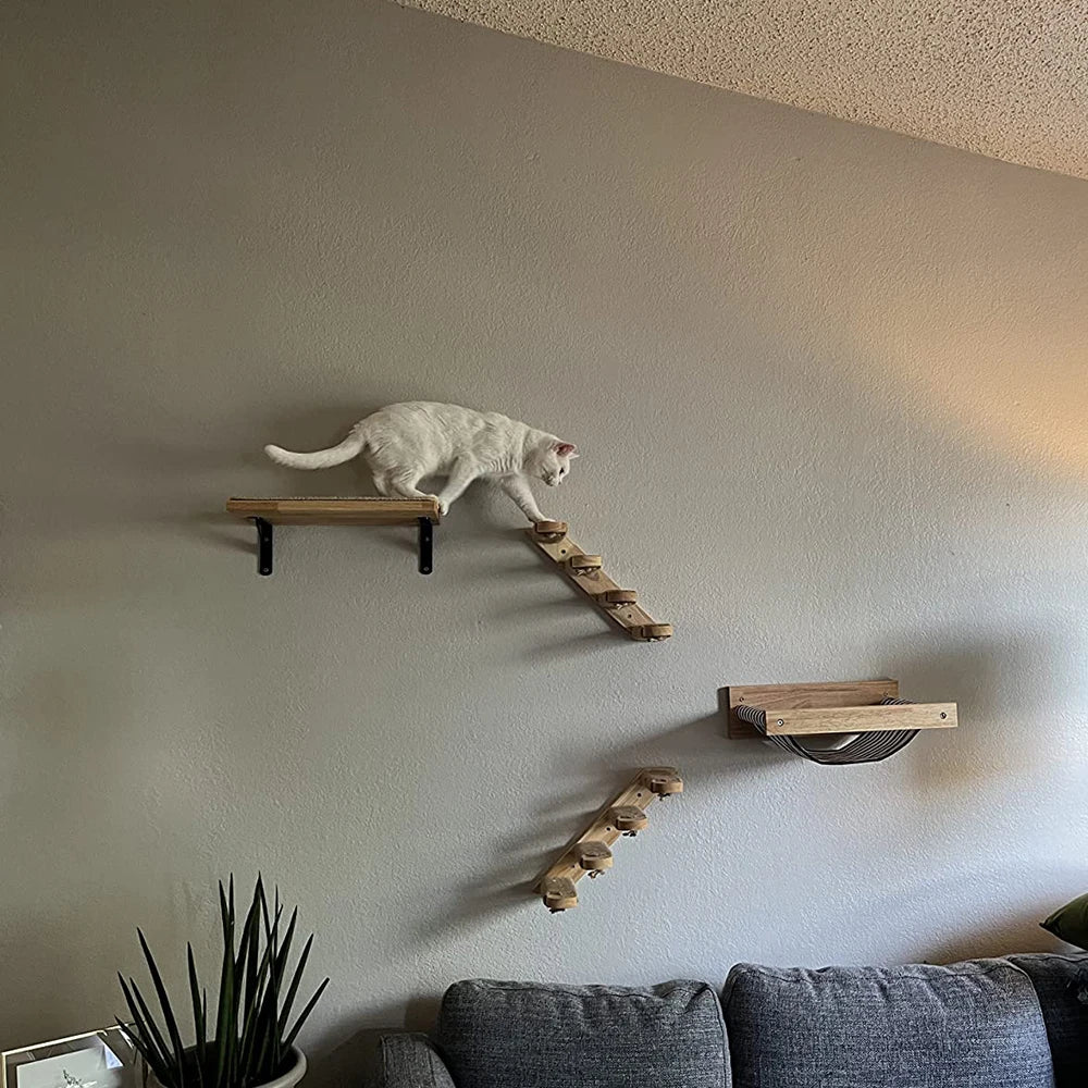 3Pcs Cat Hammock with Four Steps. - We Have the Goodies