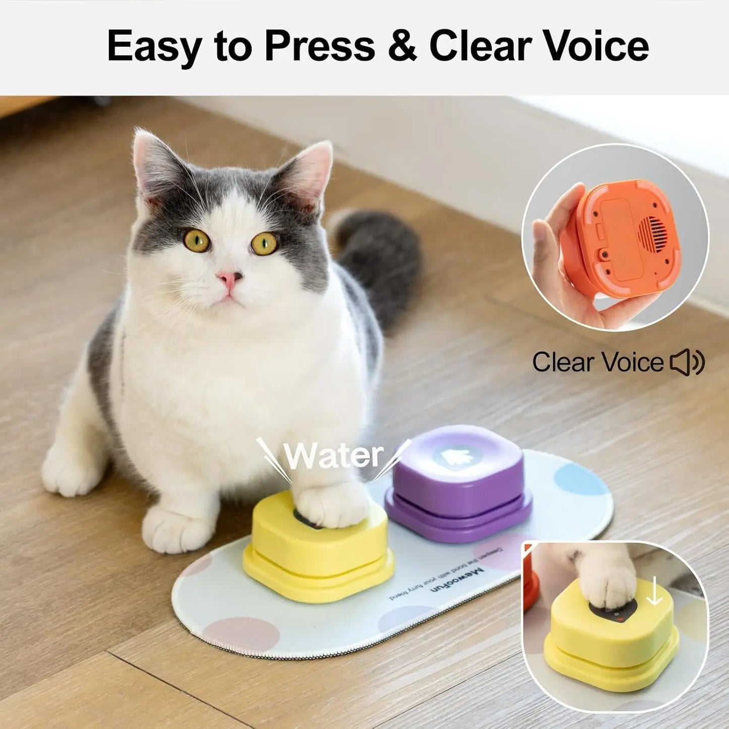 Pet Buttons with Anti-Slip Mat - We Have the Goodies