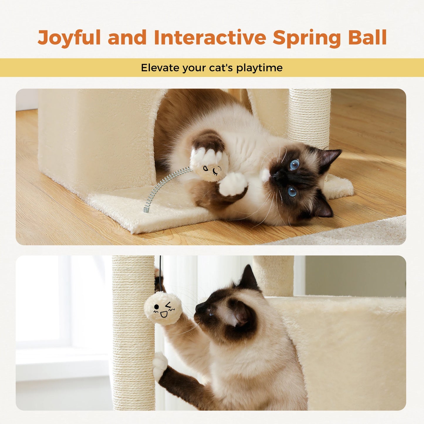Cat Tree with Detachable Top Perch
