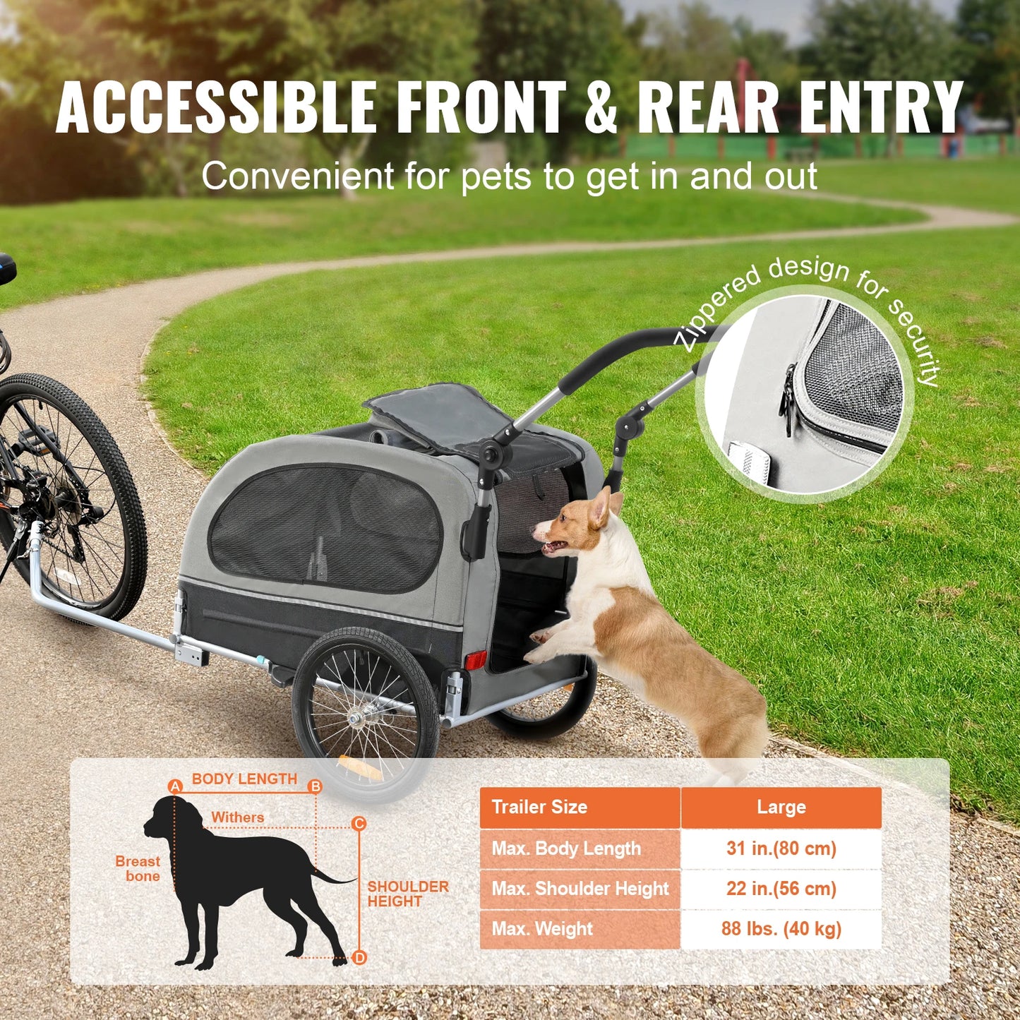 VEVOR 88 lbs Pet Stroller - We Have the Goodies