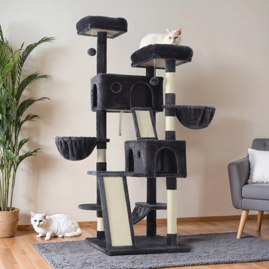 65in Large Cat Tree with Scratching Post