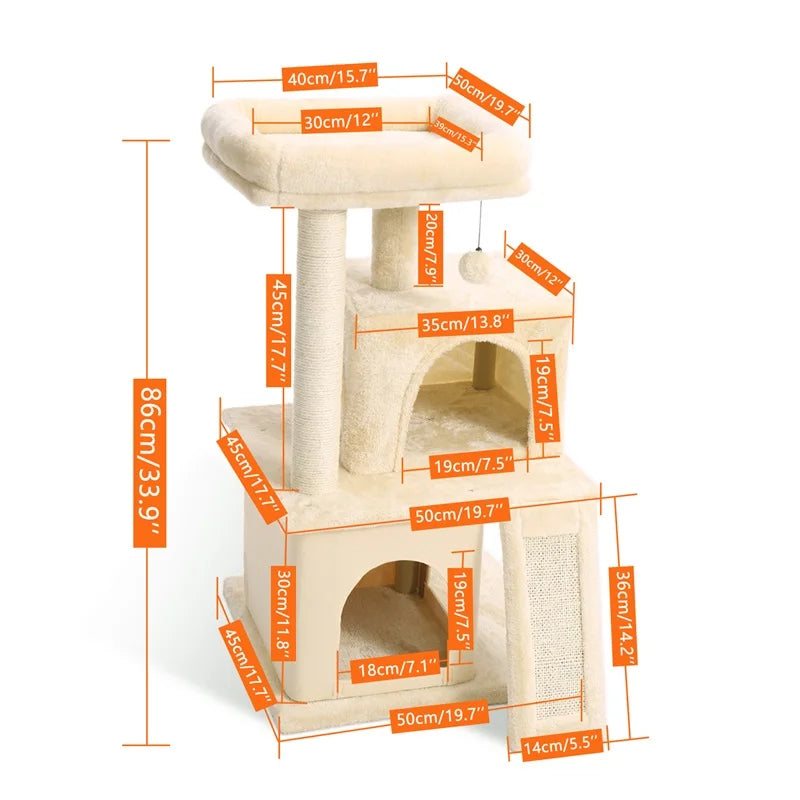 Modern Cat Tree Multi-Level