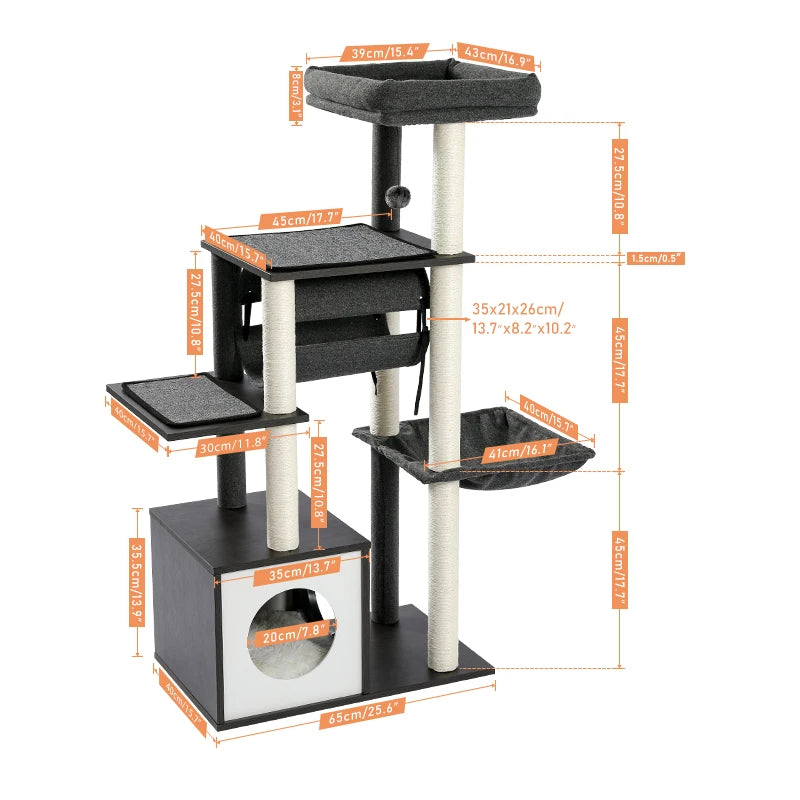 Modern Cat Tree Multi-Level