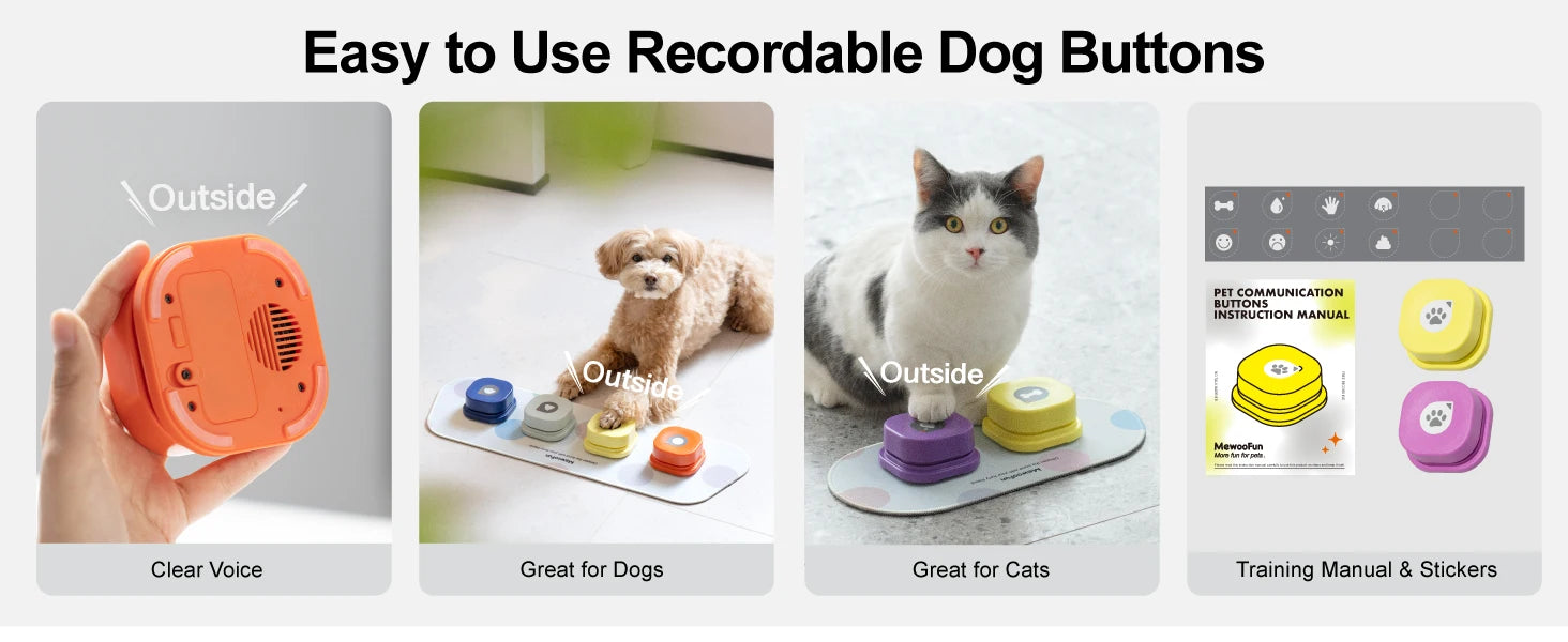 Pet Buttons with Anti-Slip Mat - We Have the Goodies 