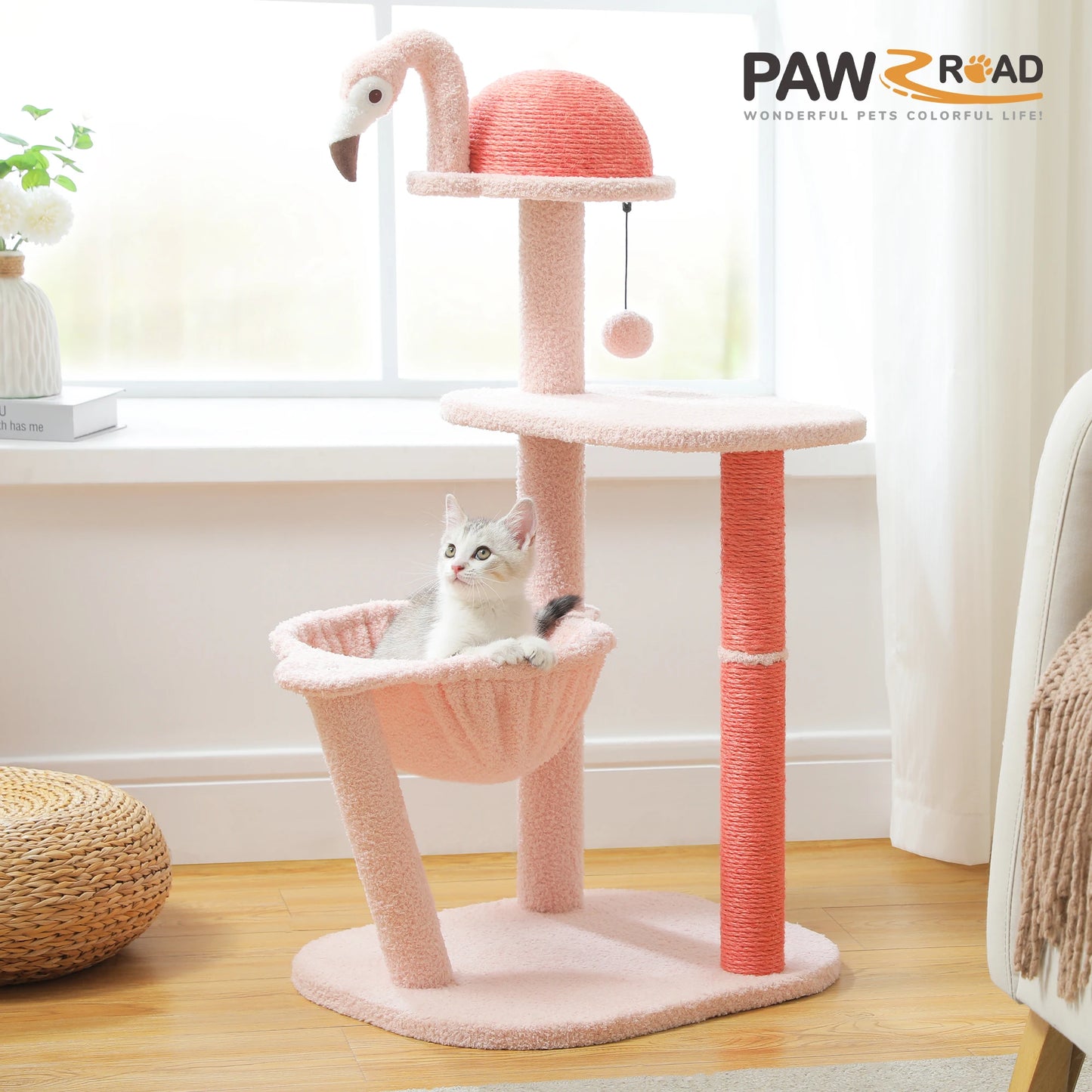 Cute Flamingo cat tree