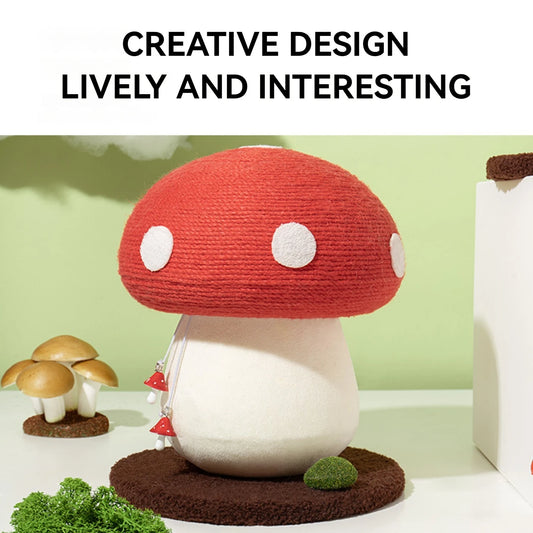 Red Mushroom Scratching Post
