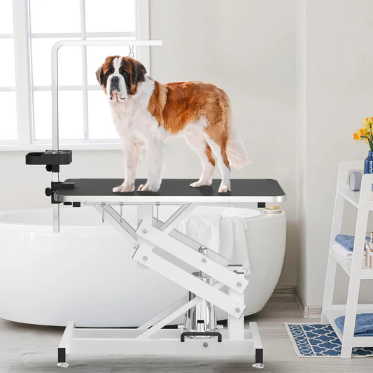 Hydraulic Pet Grooming Table 330LBS - We Have the Goodies 